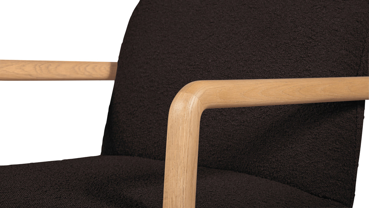 Good Mood Lounge Chair, Oak, Brownie