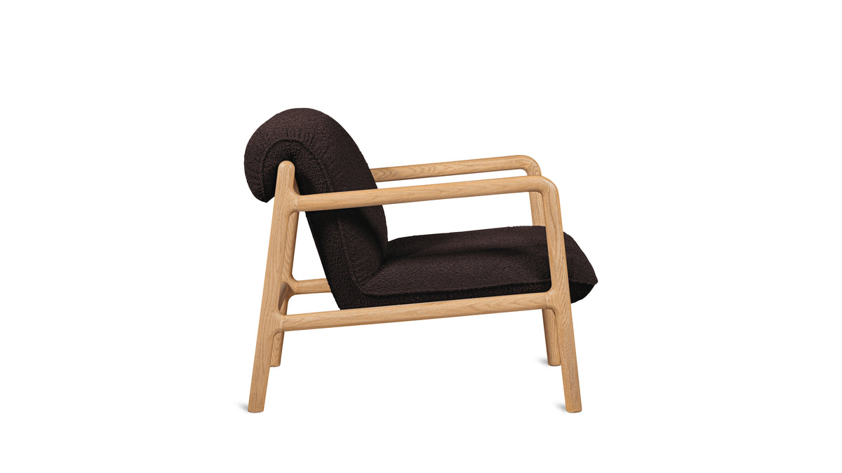 Good Mood Lounge Chair, Oak, Brownie