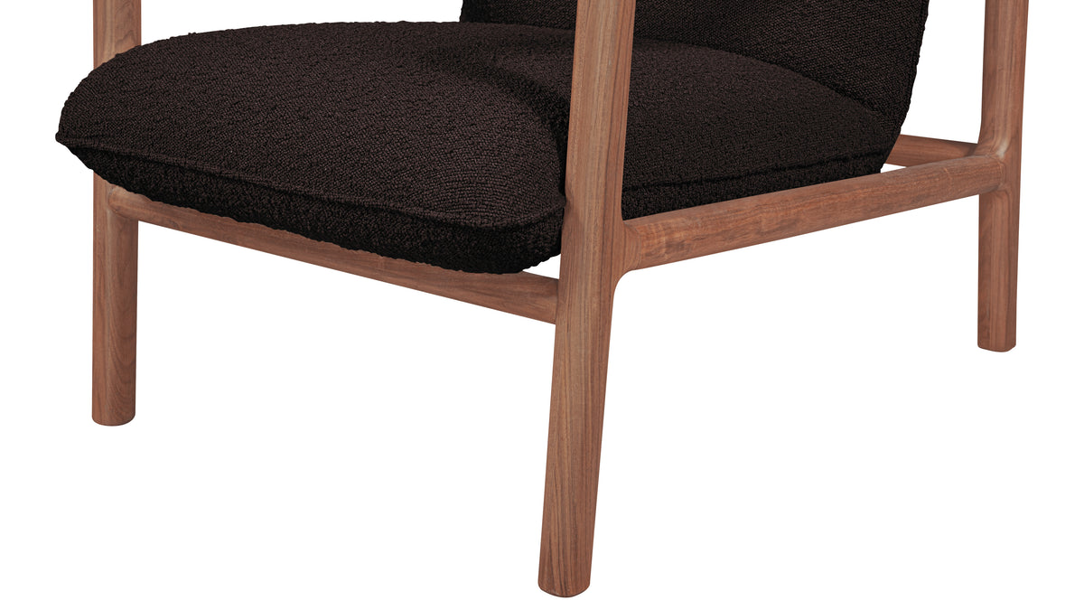 Good Mood Lounge Chair, Walnut, Brownie