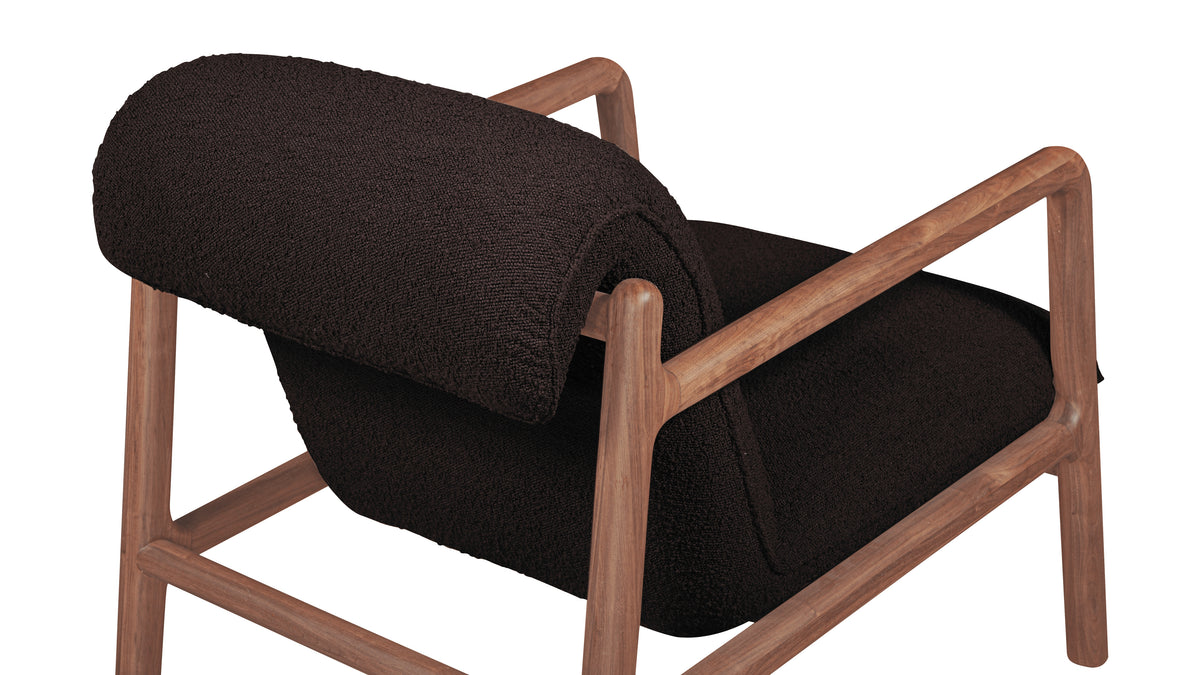 Good Mood Lounge Chair, Walnut, Brownie