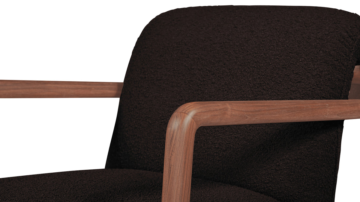 Good Mood Lounge Chair, Walnut, Brownie