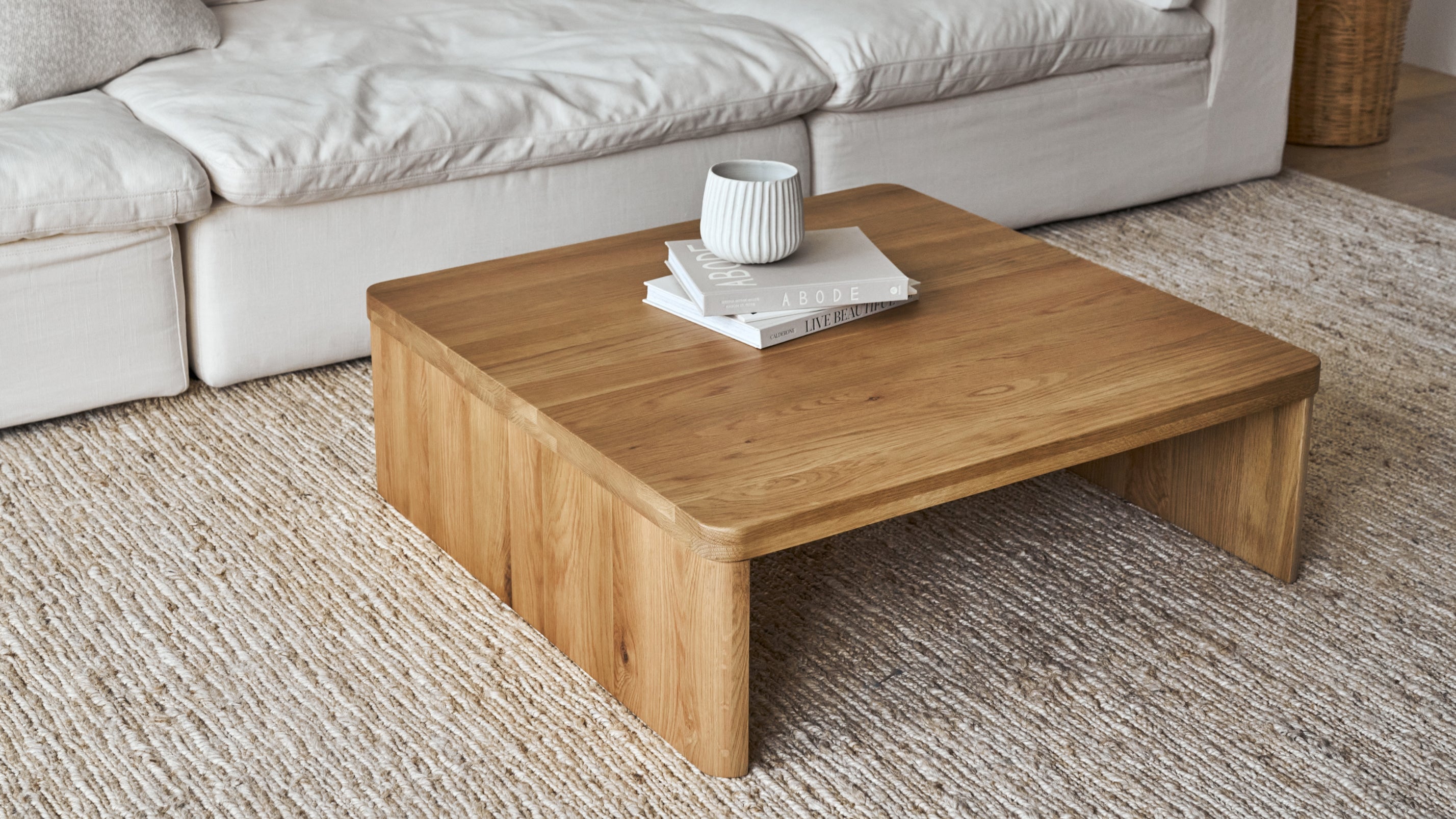 Form Coffee Table, Square, Black Oak - Image 5