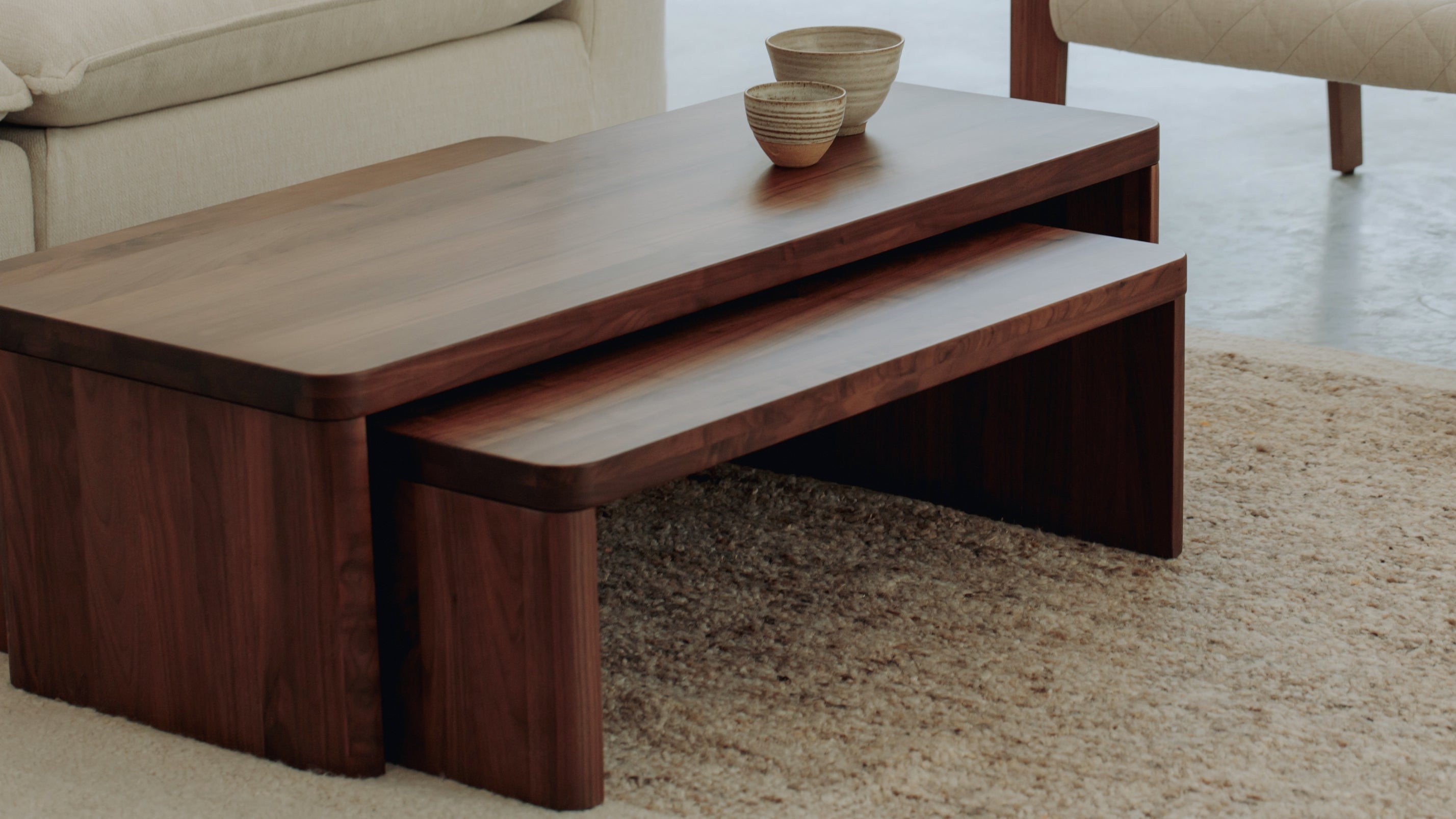 Form Coffee Table, Small, American Walnut