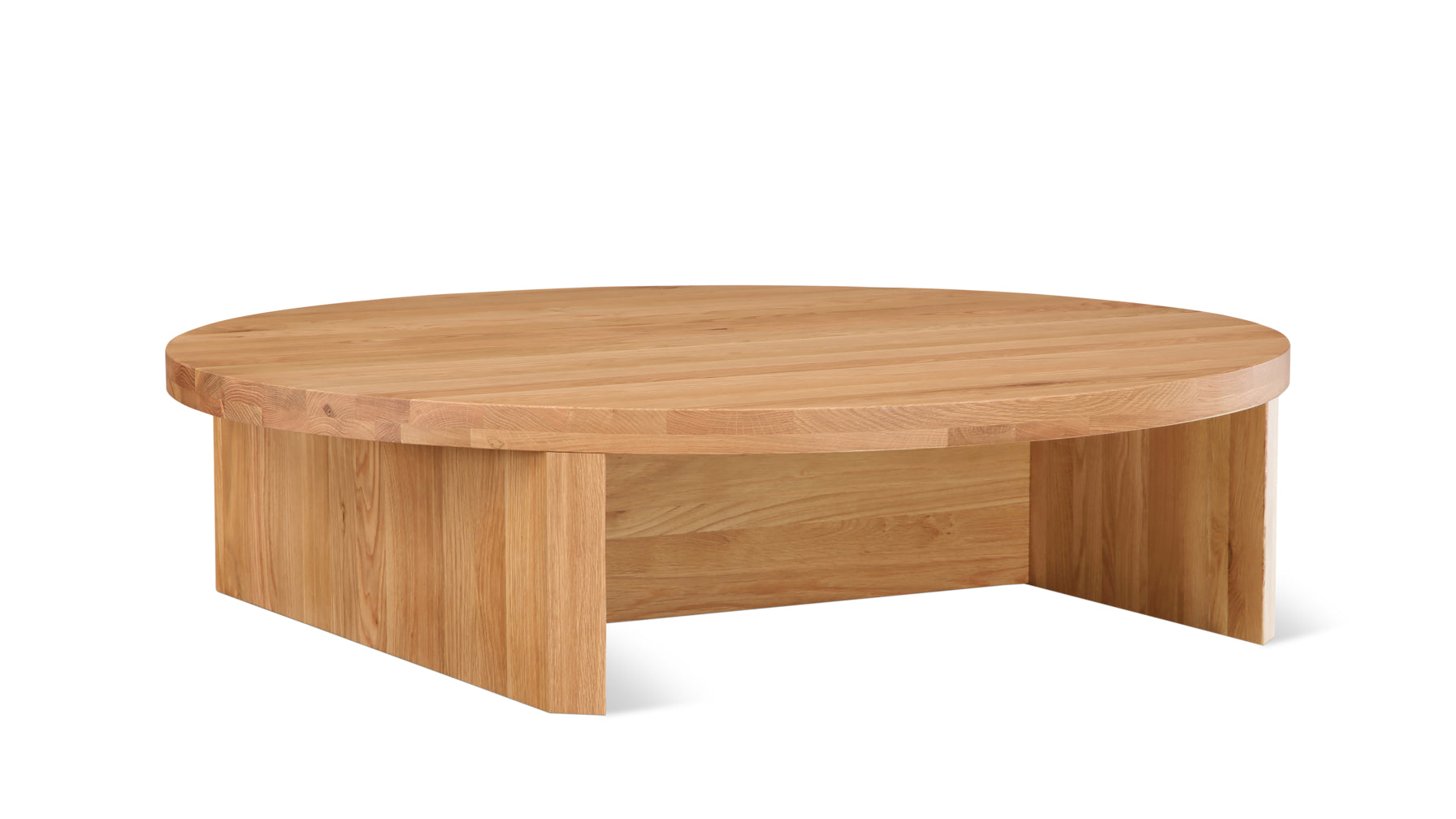 Field Coffee Table Round, White Oak - Image 1