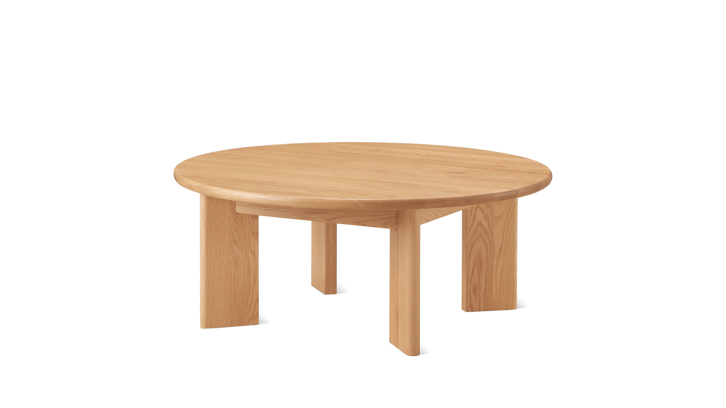 Frame Round Coffee Table, Regular, Oak