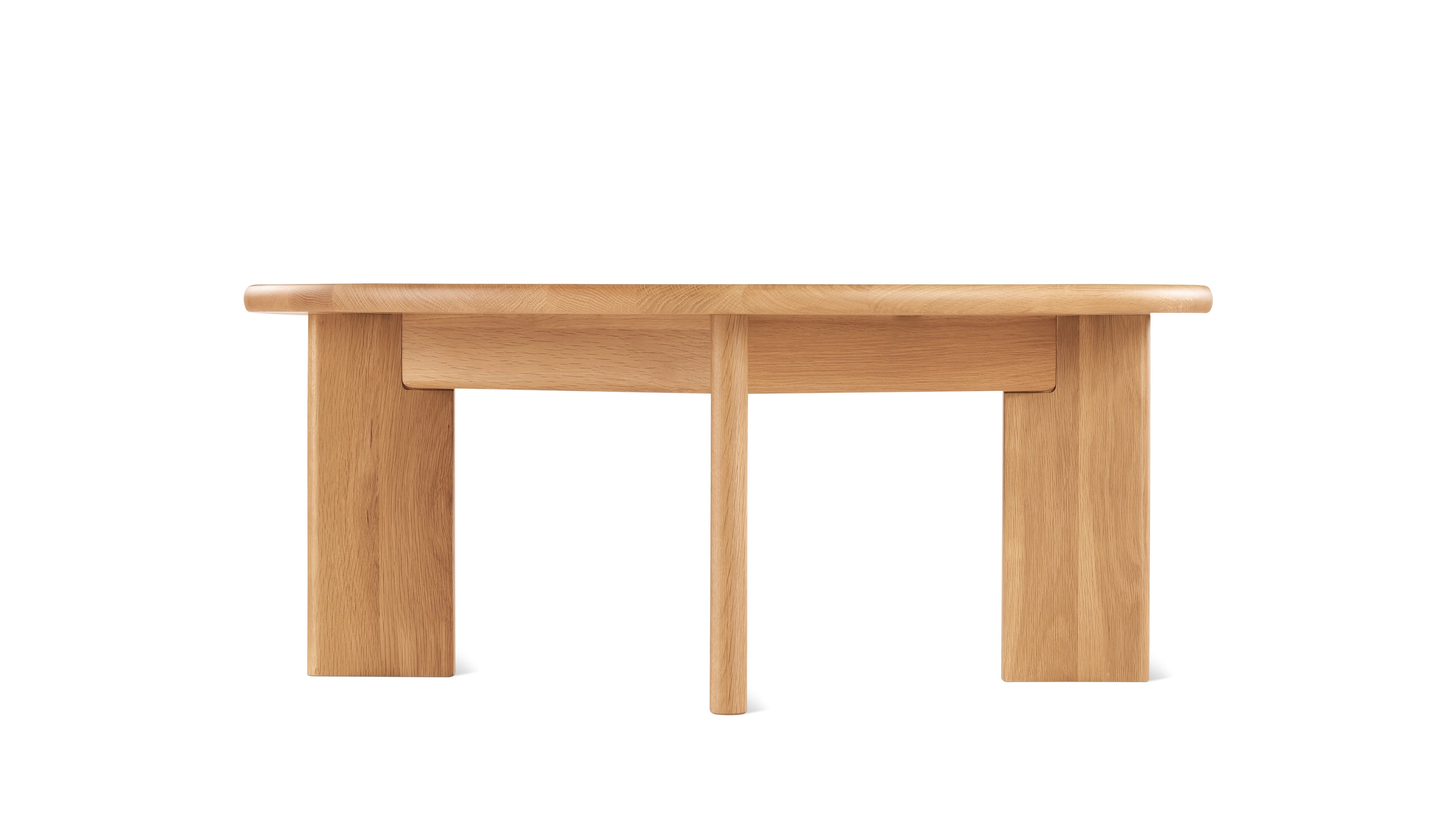 Frame Round Coffee Table, Regular, Oak
