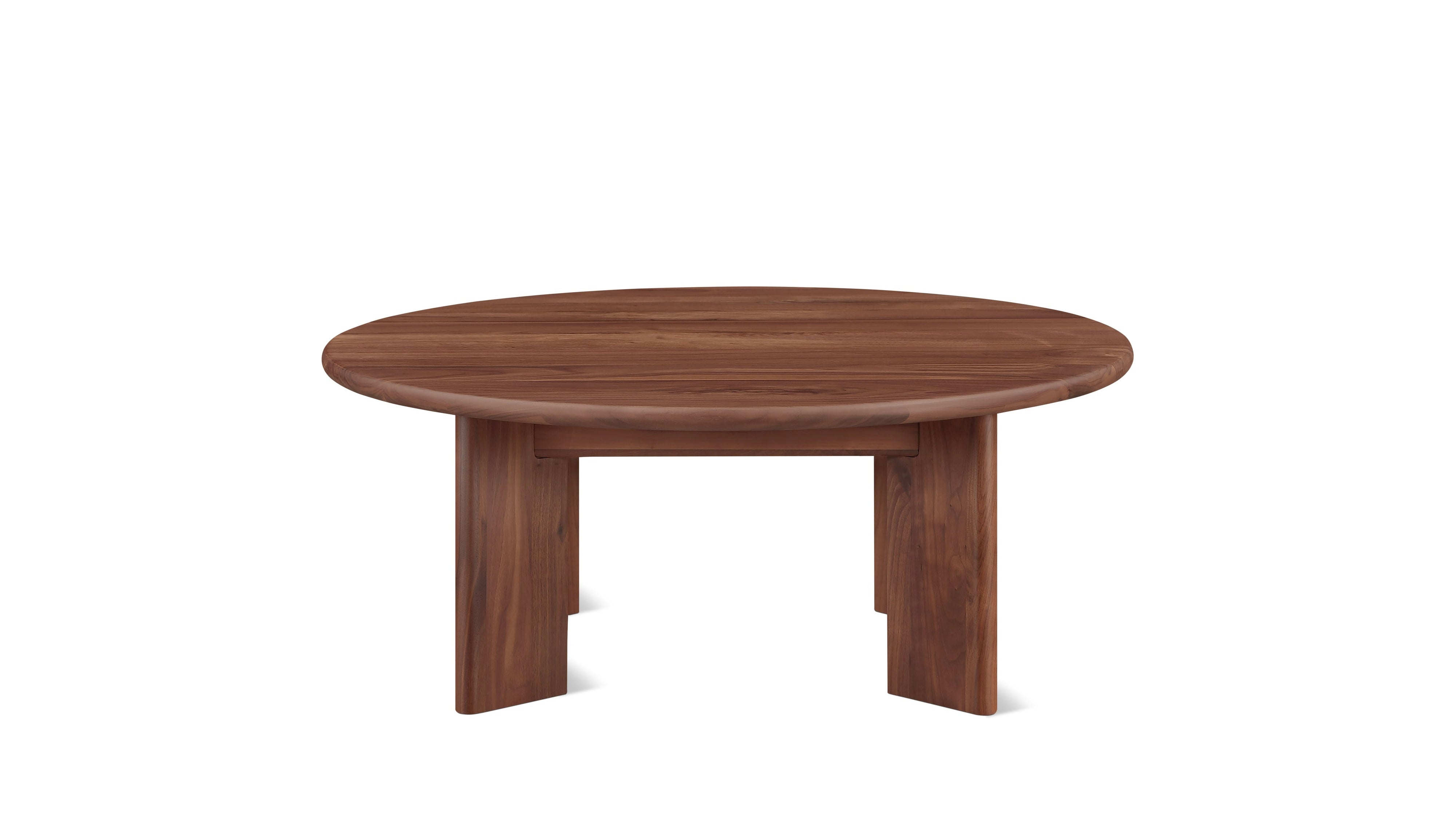 Frame Round Coffee Table, Regular, American Walnut