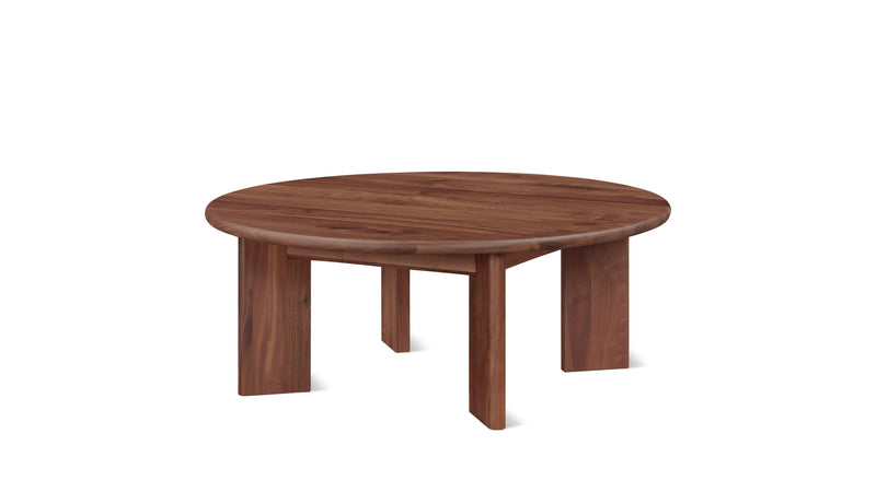 Frame Round Coffee Table, Regular, American Walnut