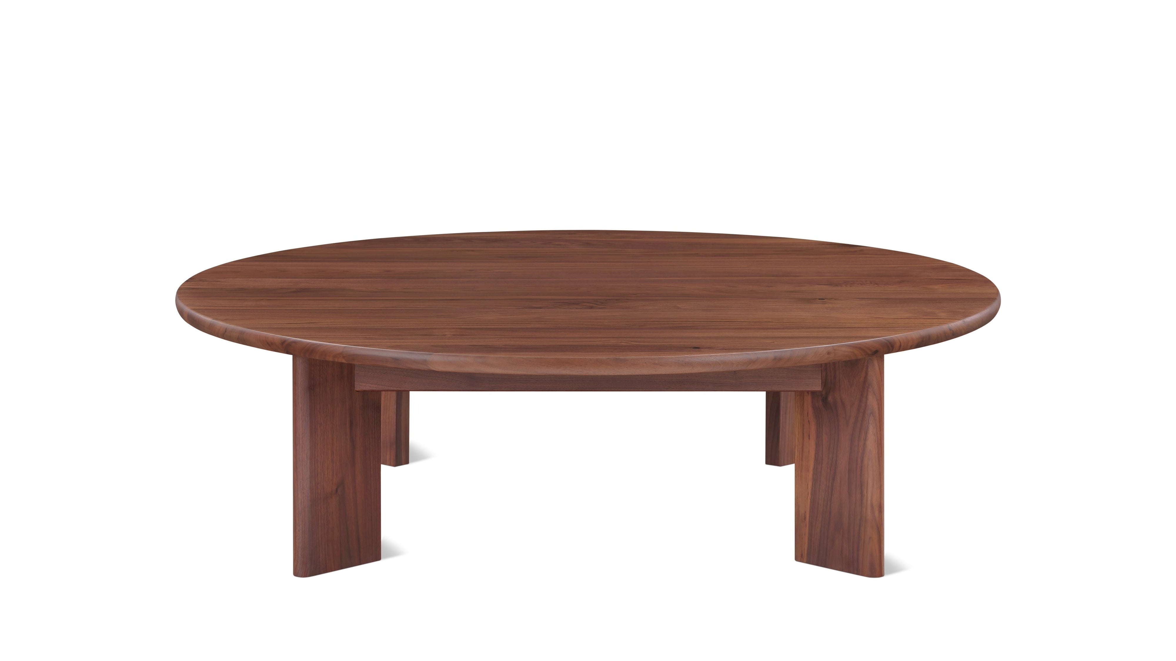Frame Round Coffee Table, Large, American Walnut