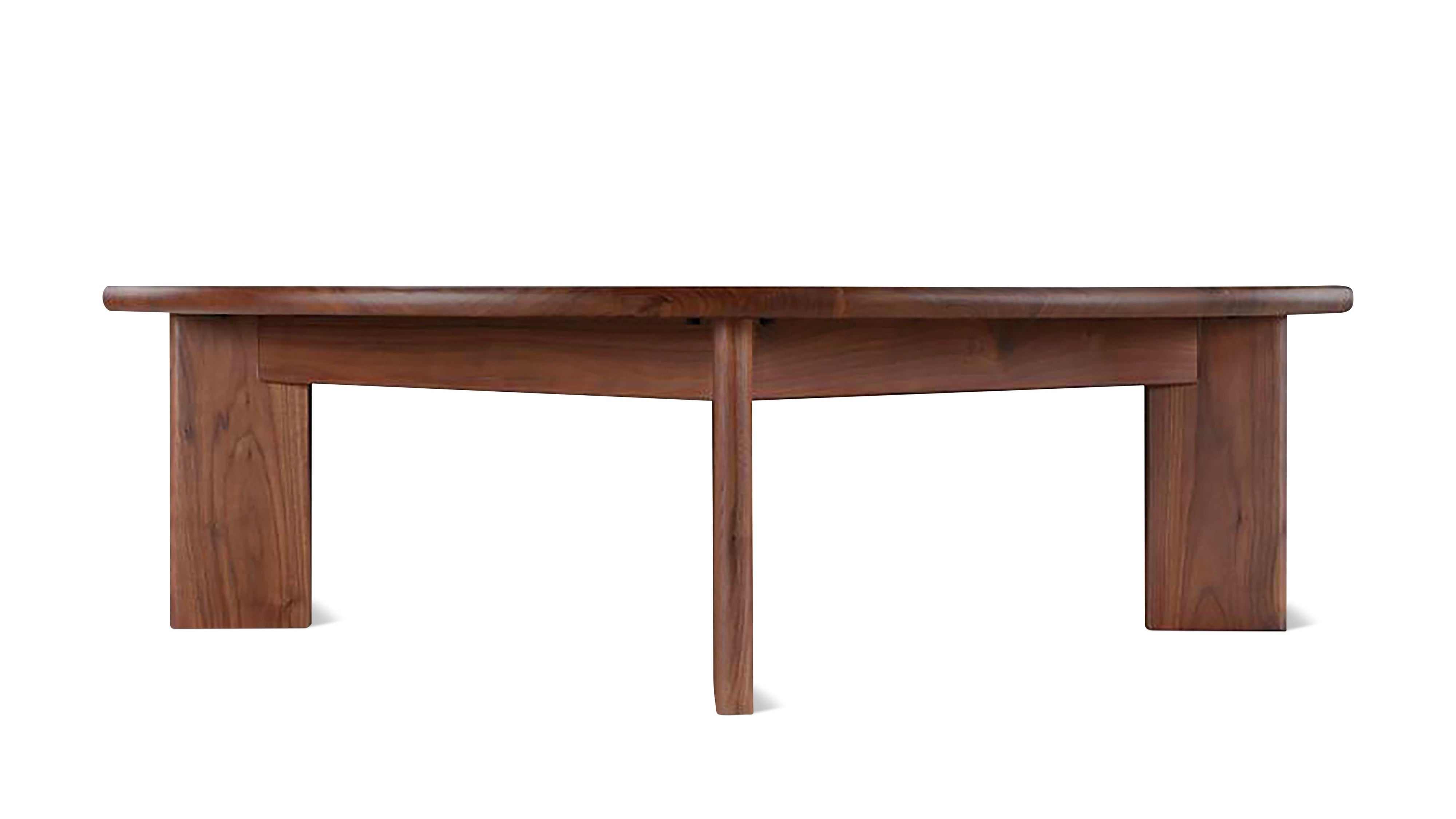Frame Round Coffee Table, Large, American Walnut