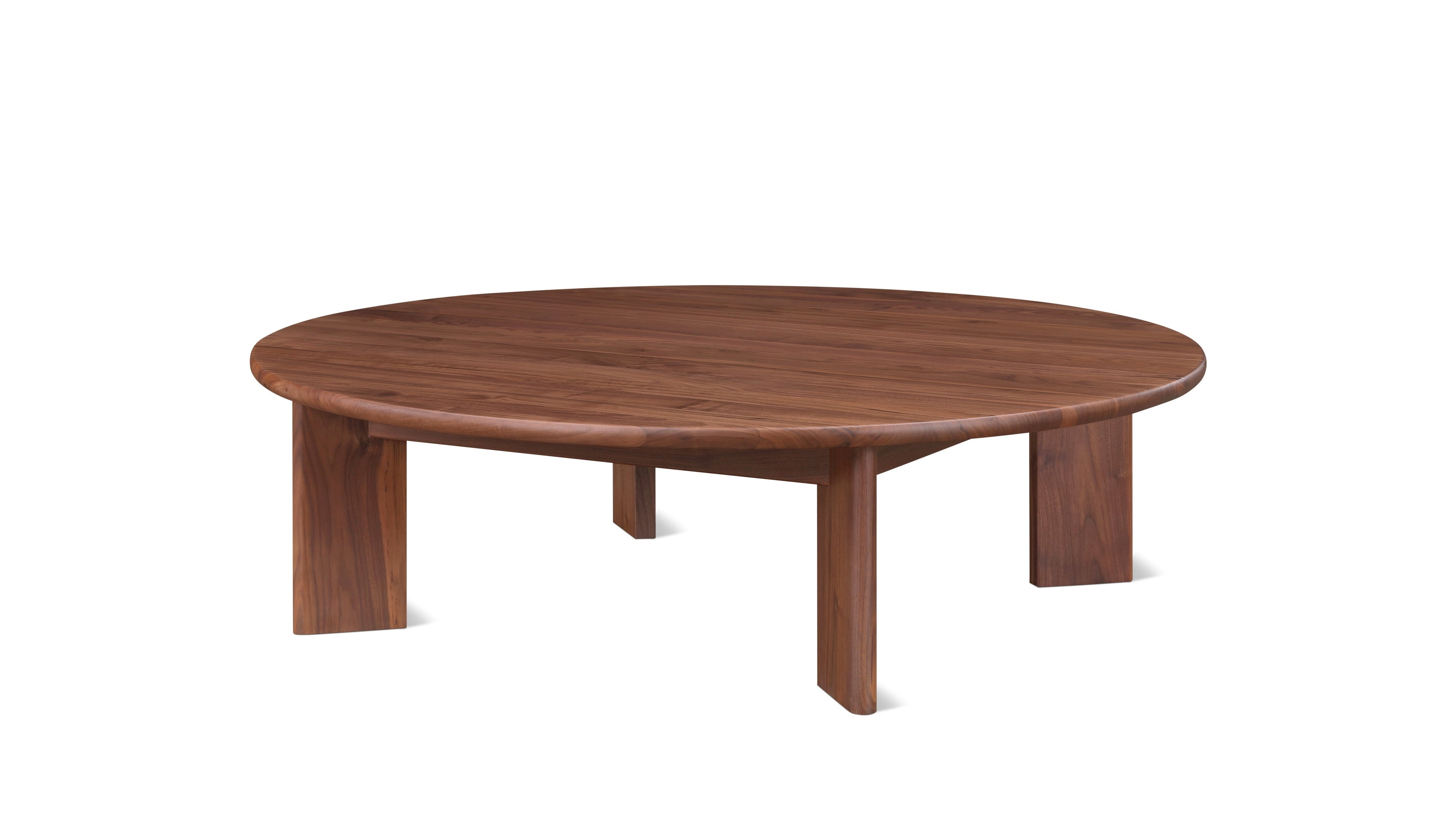 Frame Round Coffee Table, Large, American Walnut