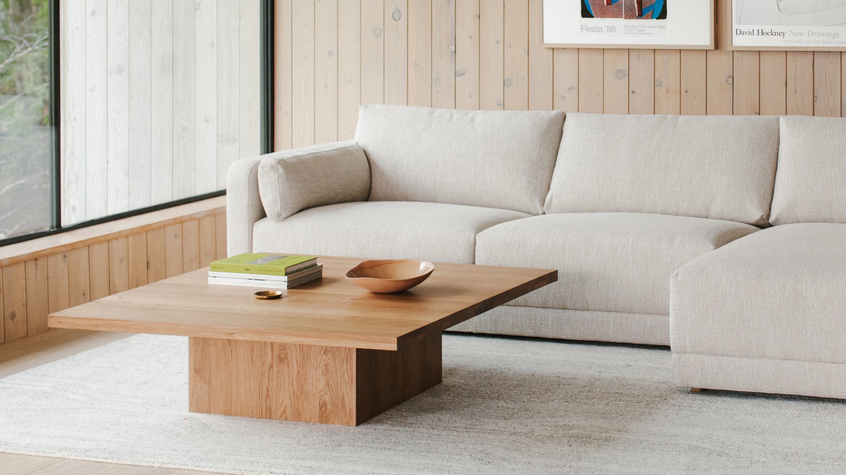 All We Need Coffee Table Square, Brushed Oak
