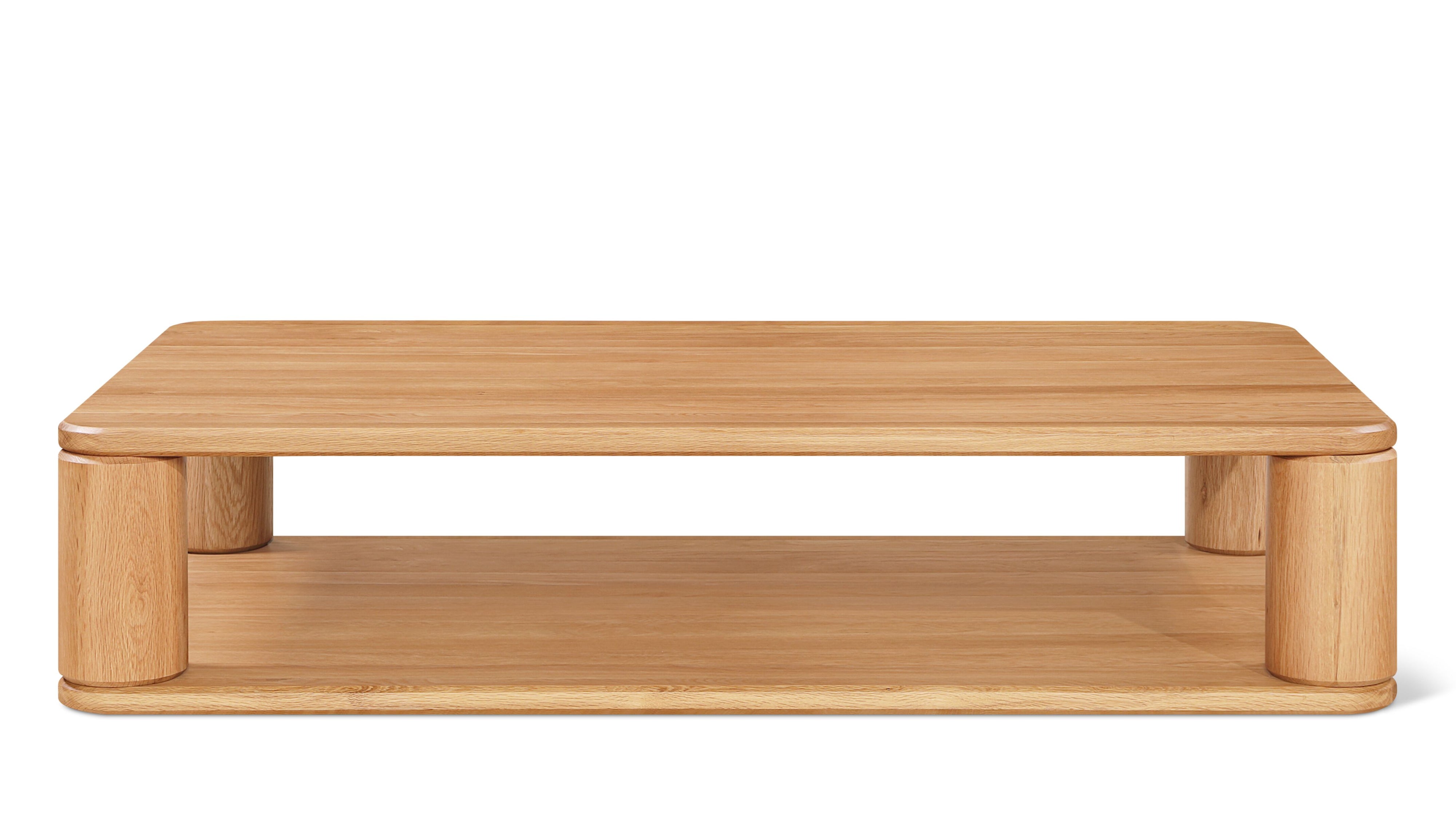Double Feature Coffee Table, Large, Oak