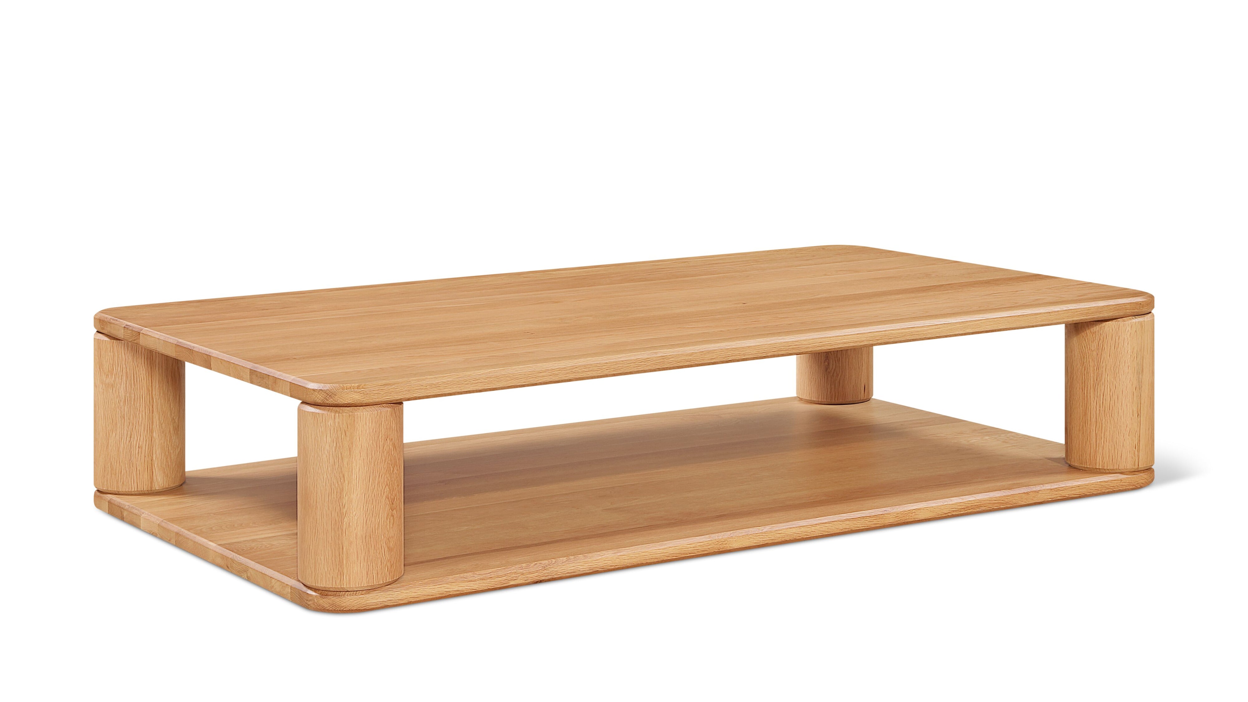 Double Feature Coffee Table, Large, Oak