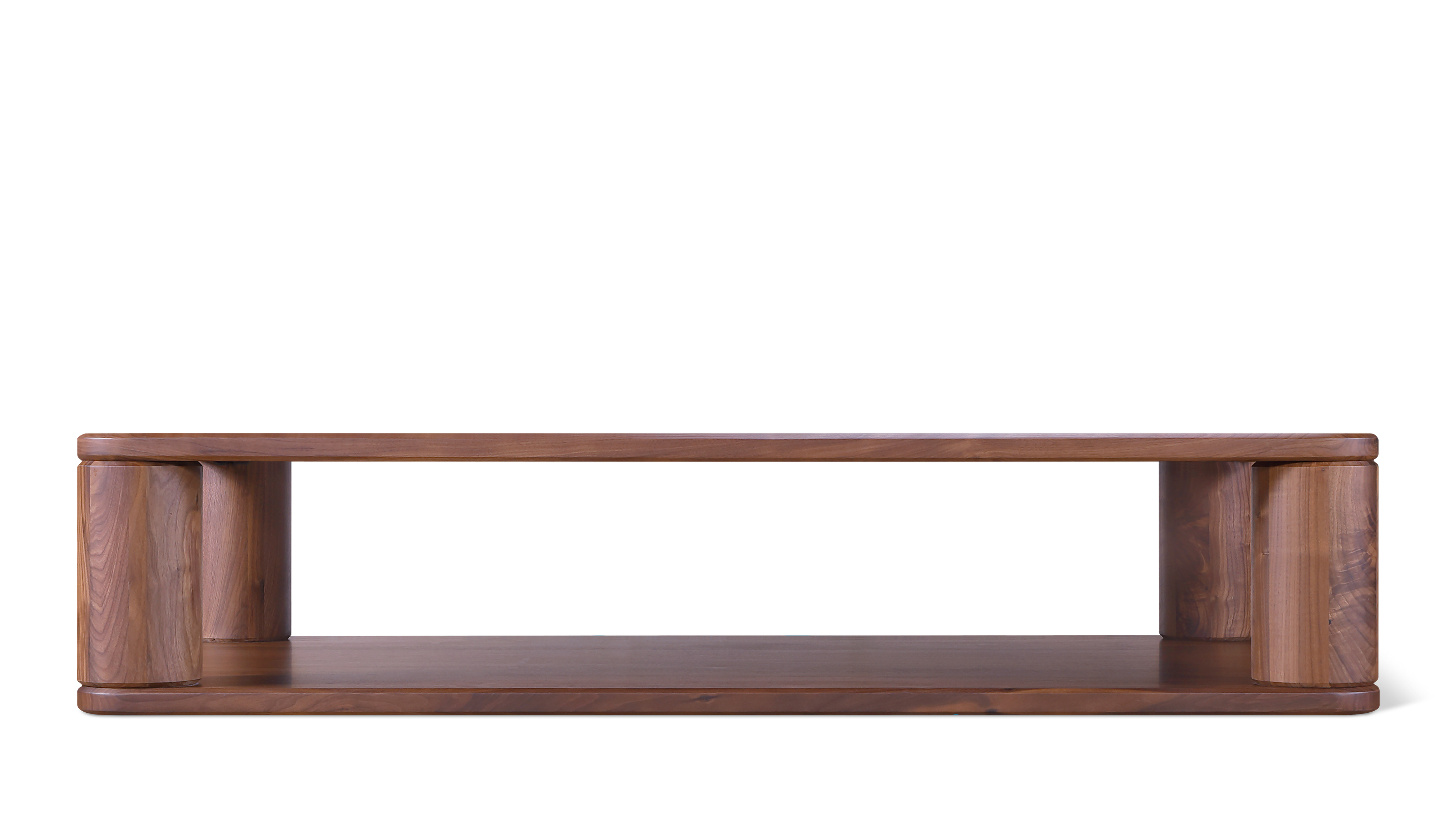 Double Feature Coffee Table, Large, American Walnut