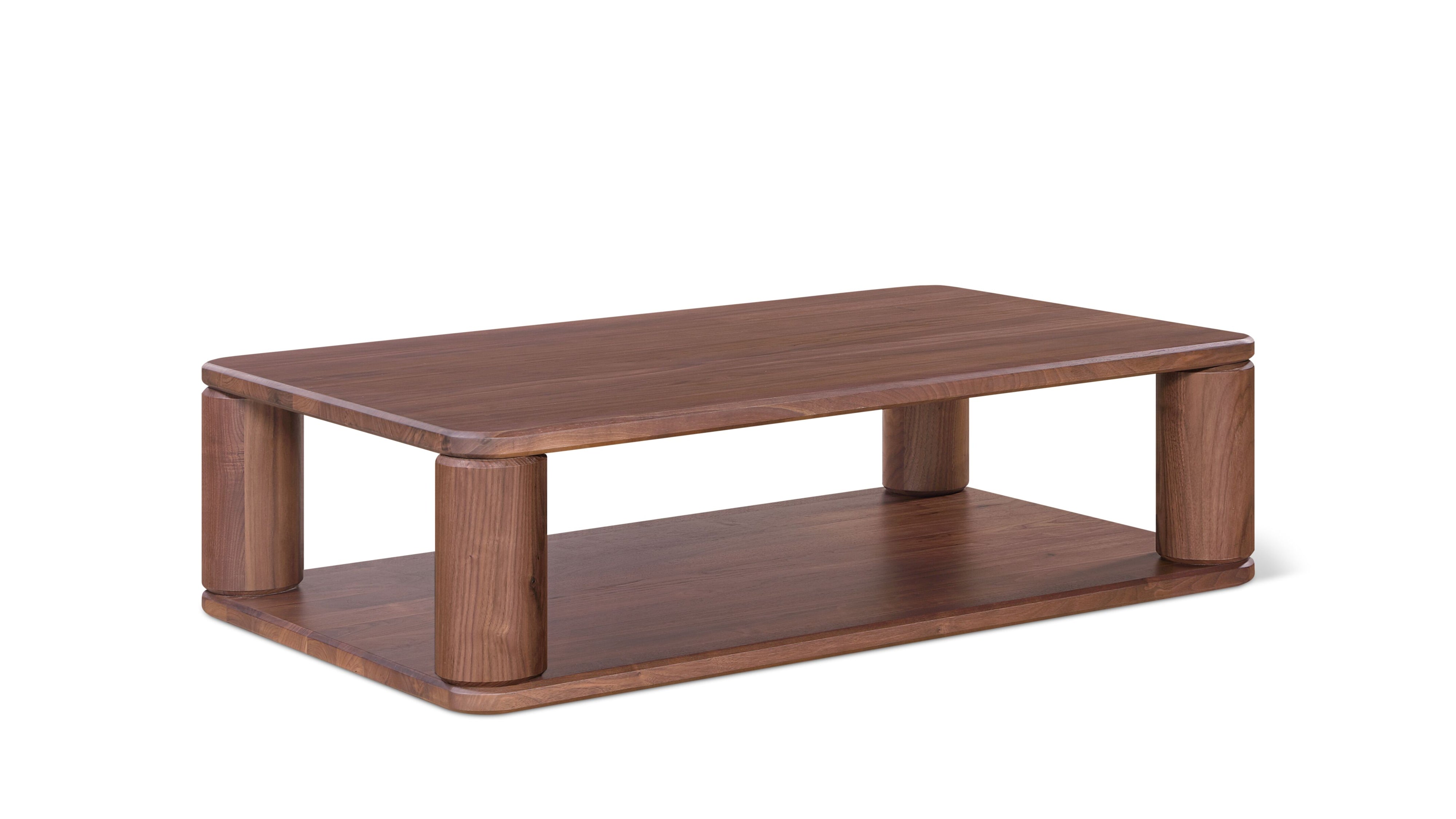 Double Feature Coffee Table, Regular, American Walnut
