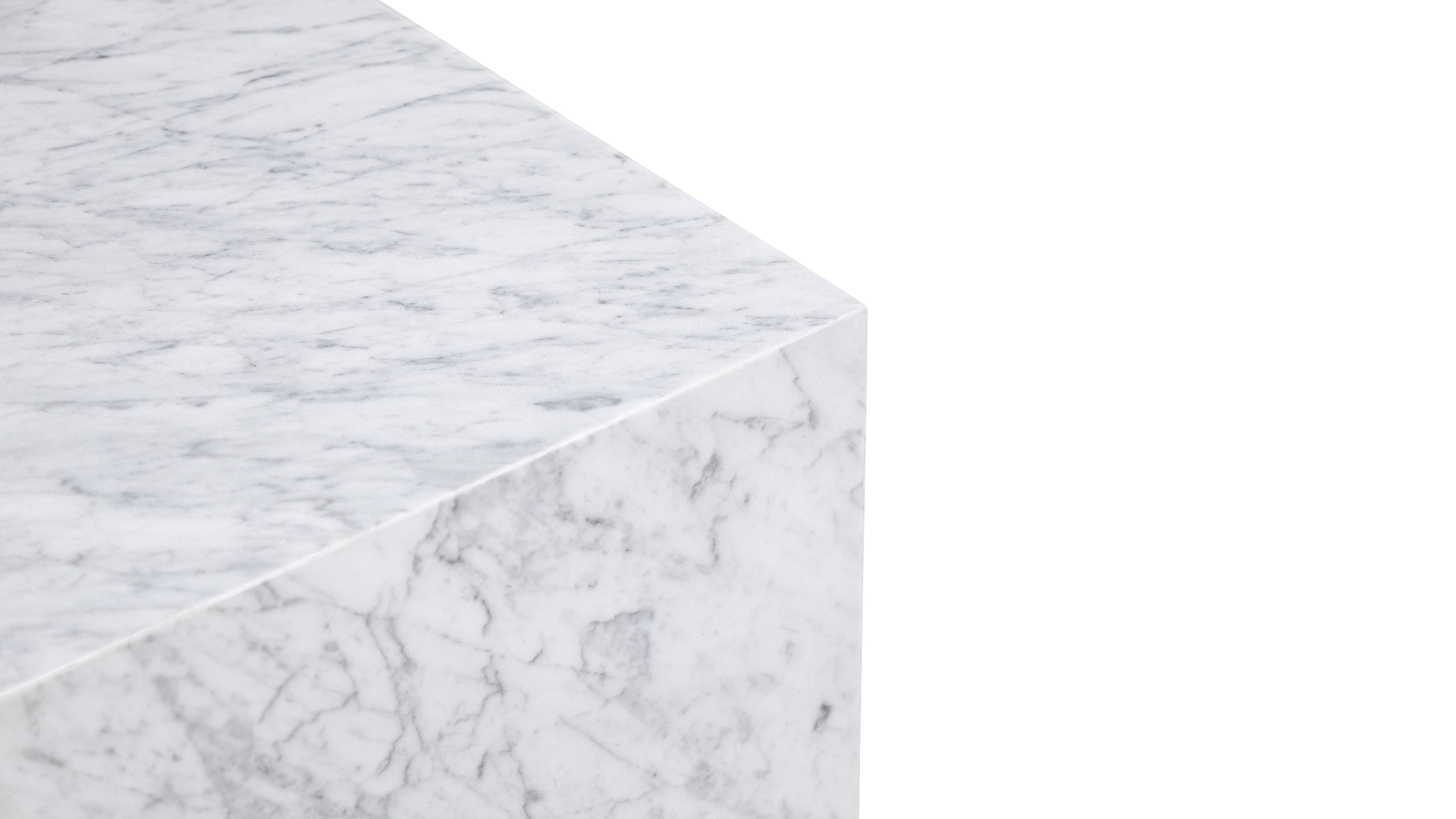 Align Coffee Table, Regular, Carrara Marble