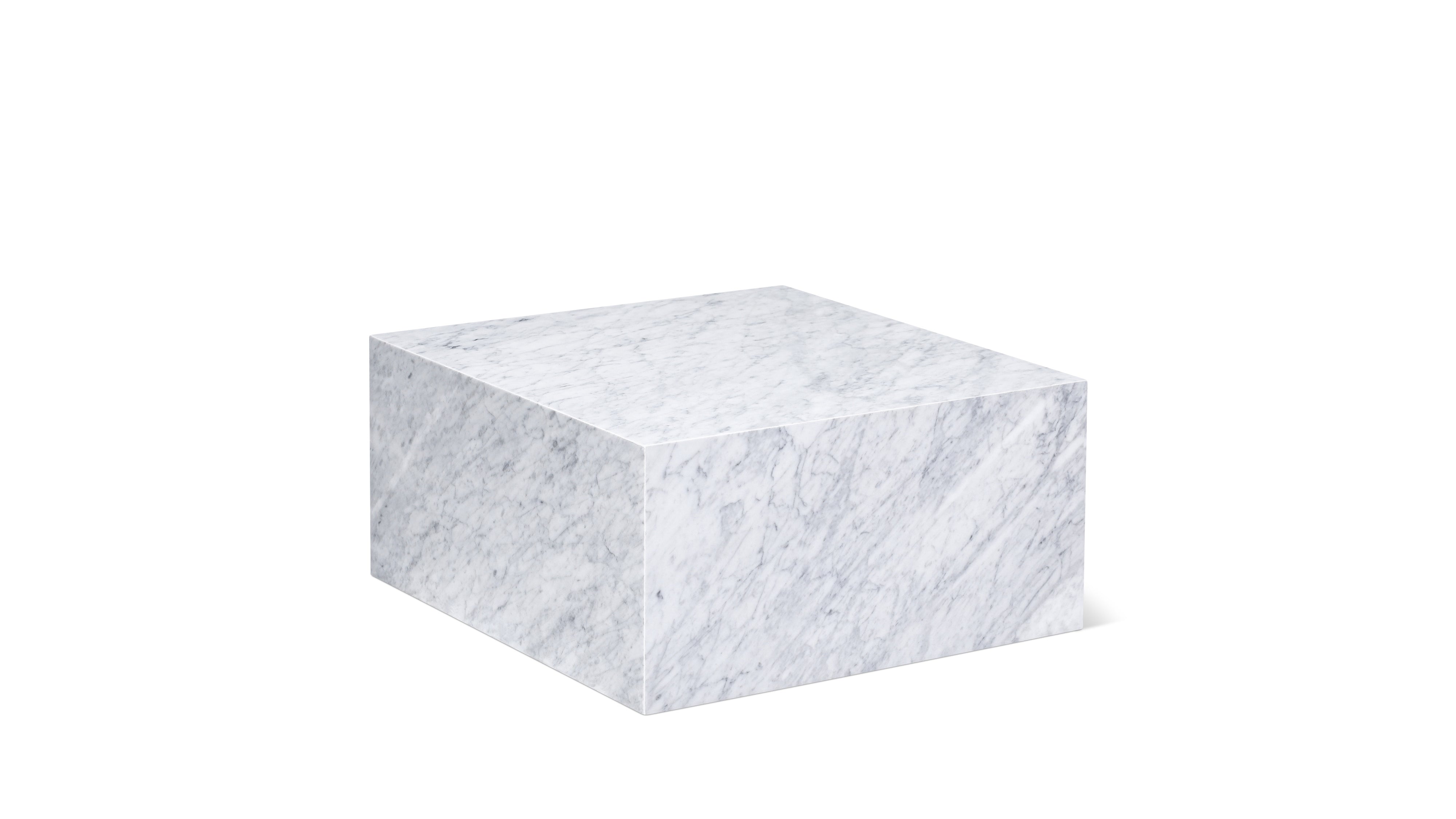 Align Coffee Table, Regular, Carrara Marble