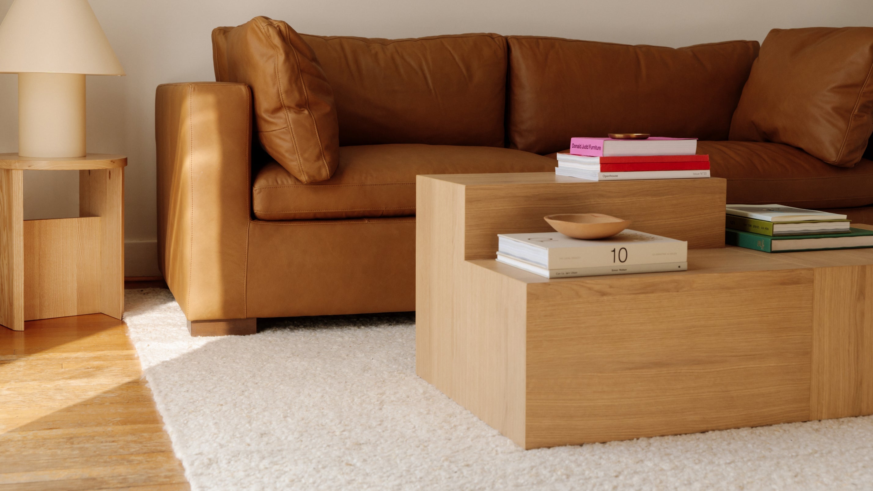 Align Coffee Table, Tiered, Oak