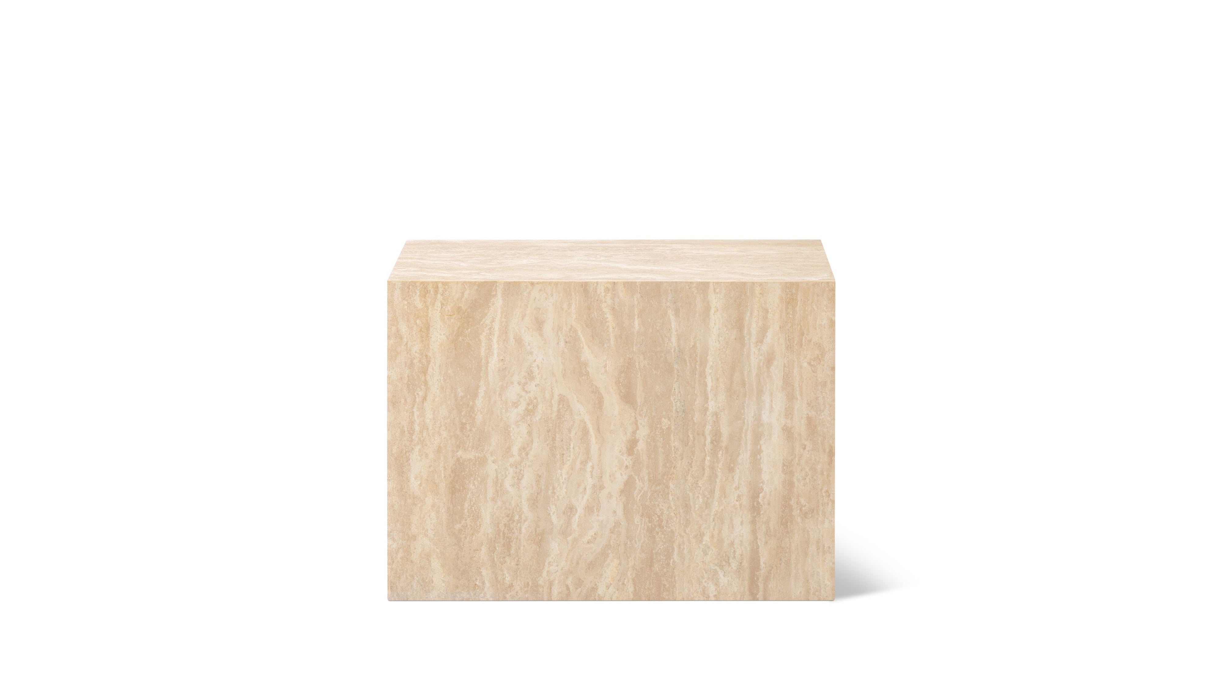 Align Coffee Table, Tiered, Travertine