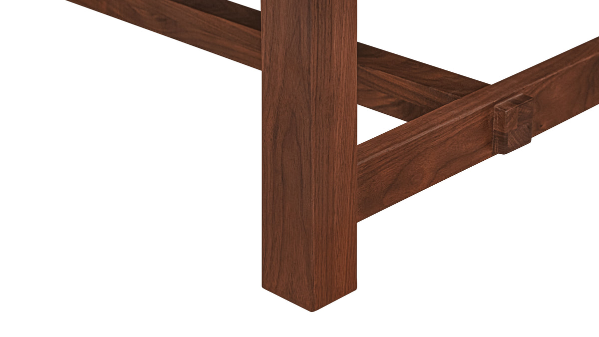 Harbour Coffee Table, Walnut/Carrara Marble