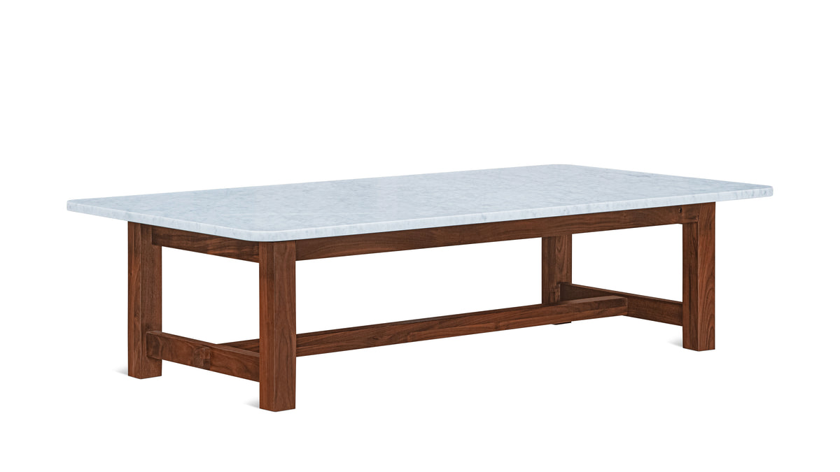 Harbour Coffee Table, Walnut/Carrara Marble_image