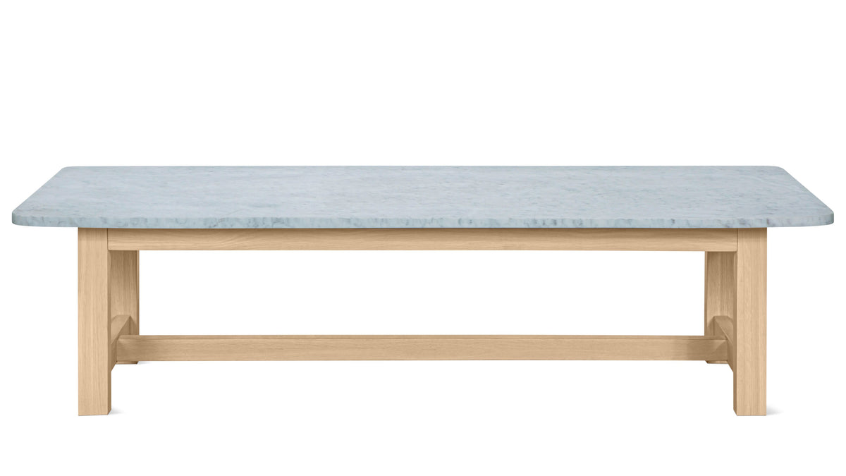 Harbour Coffee Table, Pale Oak/Carrara Marble