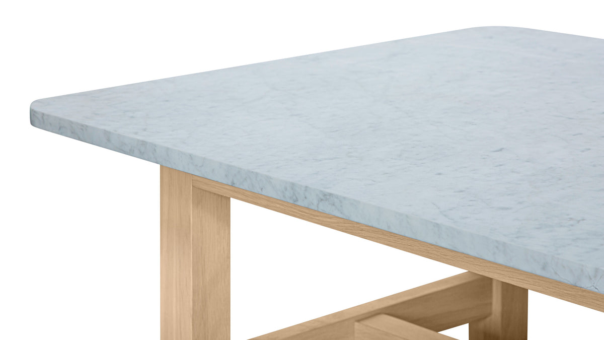 Harbour Coffee Table, Pale Oak/Carrara Marble