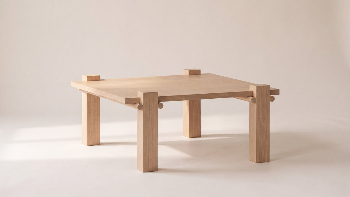 Long Story x Colapso Studio Coffee Table, Pale Oak