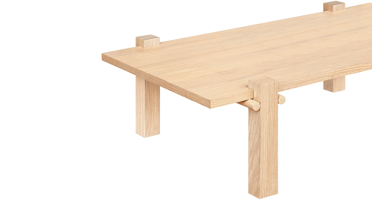 Long Story Coffee Table, Large, Pale Oak — alternate view