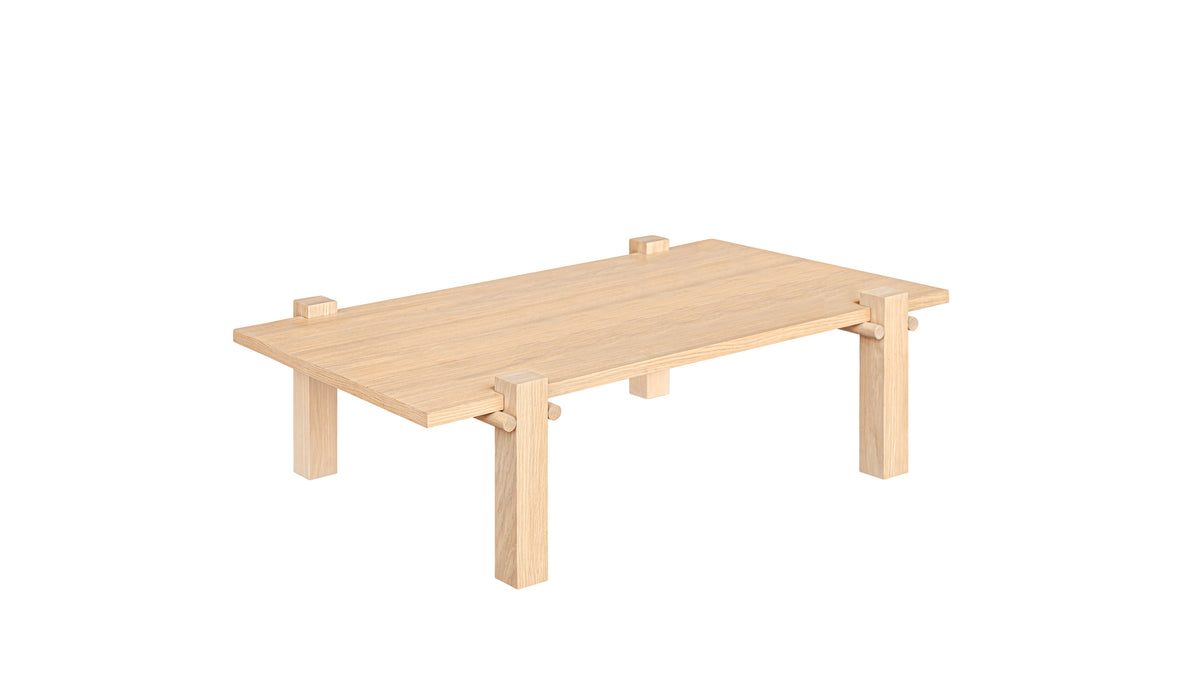 Long Story Coffee Table, Large, Pale Oak