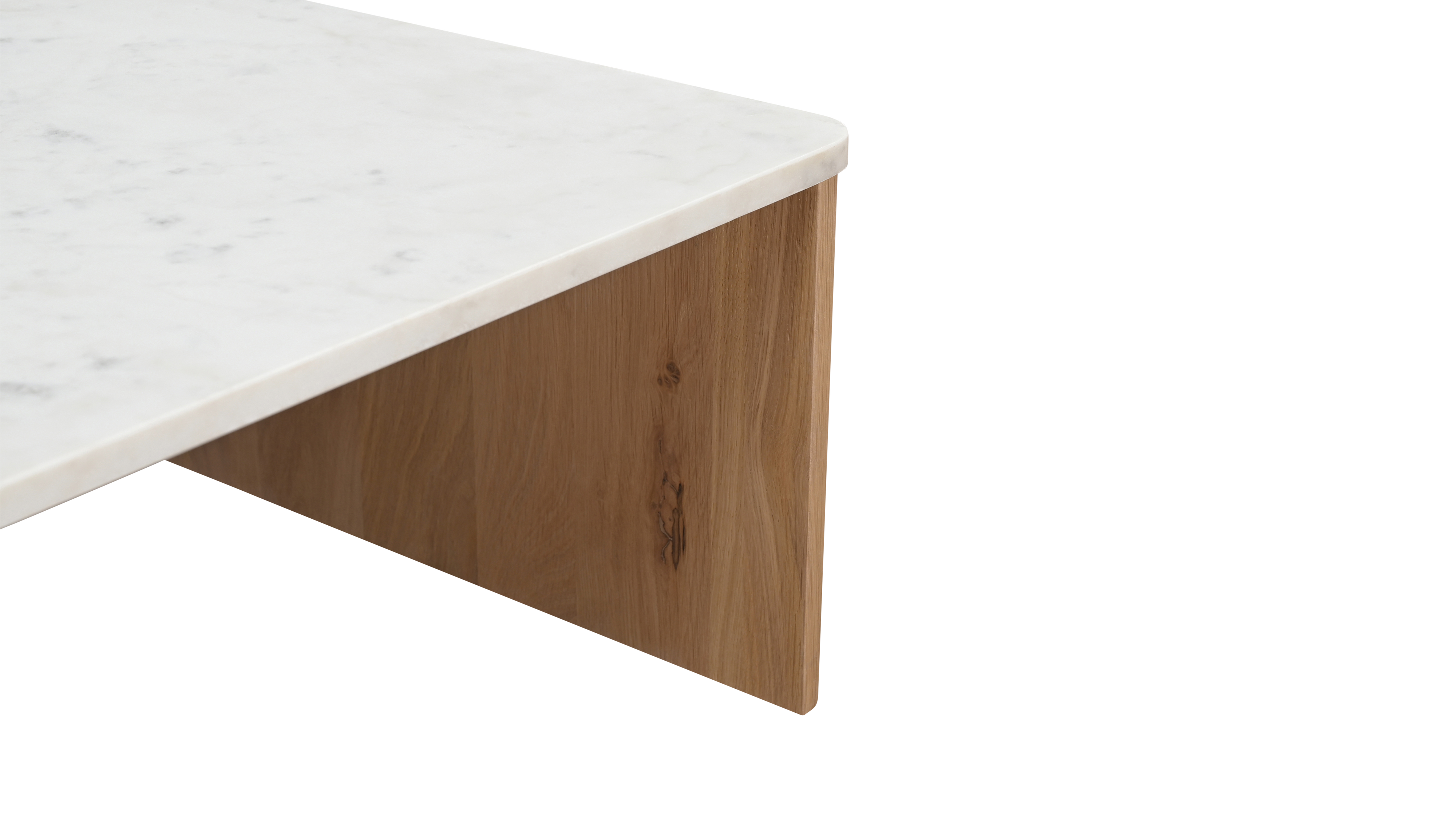 Form Marble Coffee Table, Oak - Image 5