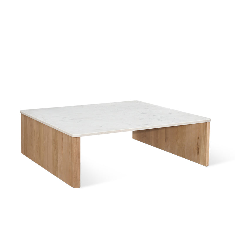 Form Marble Coffee Table, Oak - Image 7