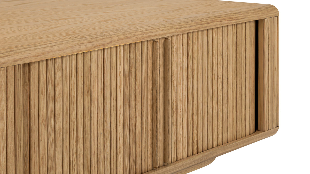 Main Stage Storage Coffee Table, White Oak — alternate view
