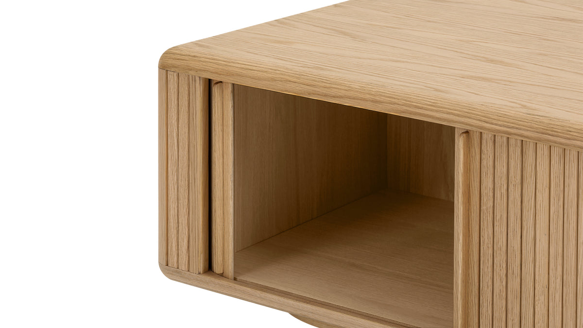 Main Stage Storage Coffee Table, White Oak