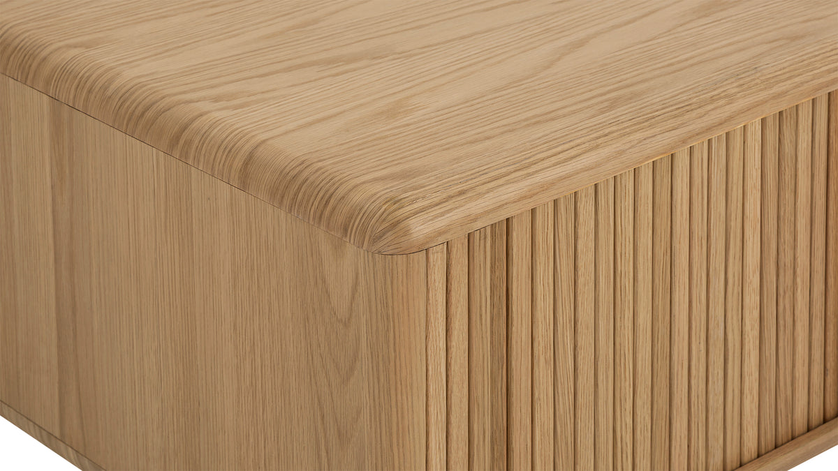 Main Stage Storage Coffee Table, White Oak — alternate view