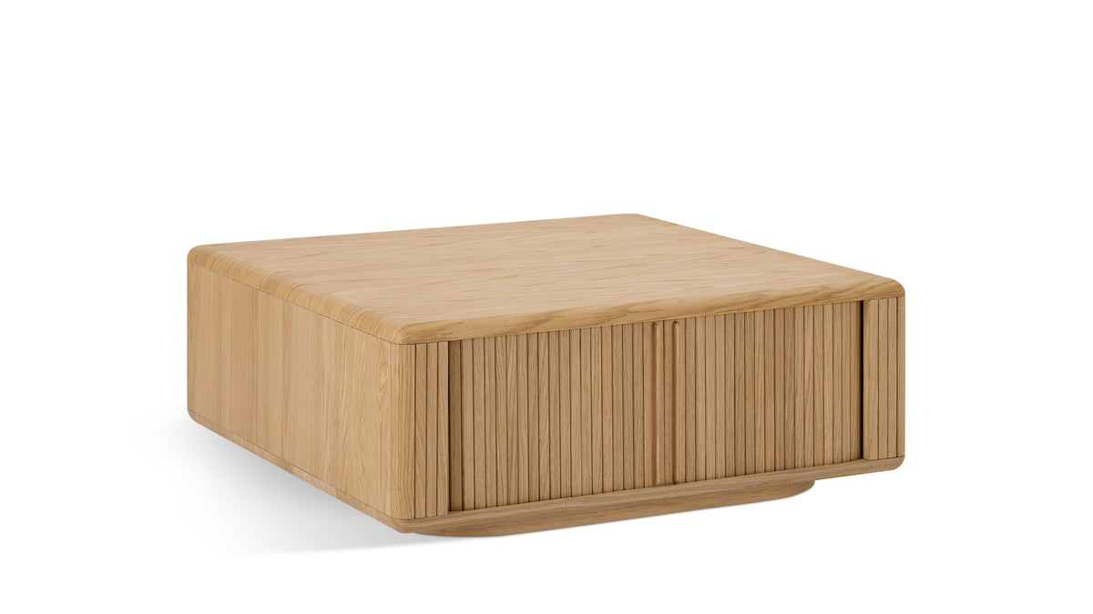 Main Stage Storage Coffee Table, White Oak
