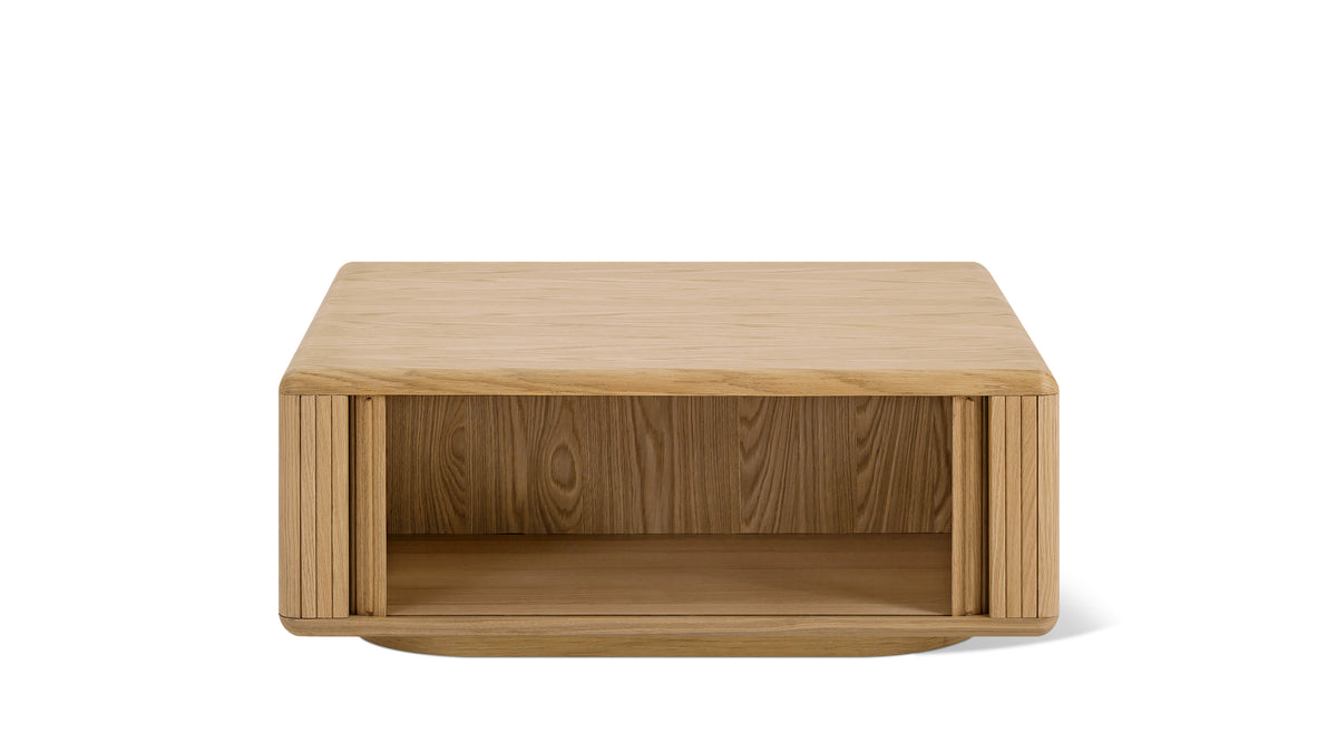 Main Stage Storage Coffee Table, White Oak