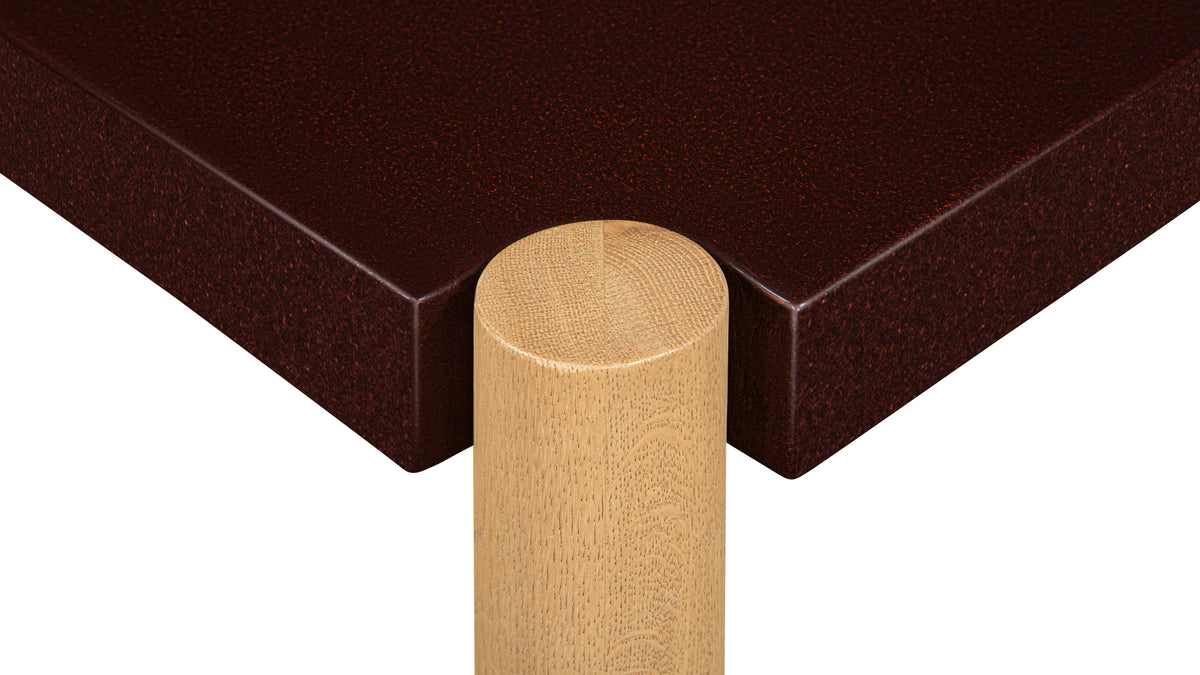 Avenue Coffee Table, Burgundy — alternate view