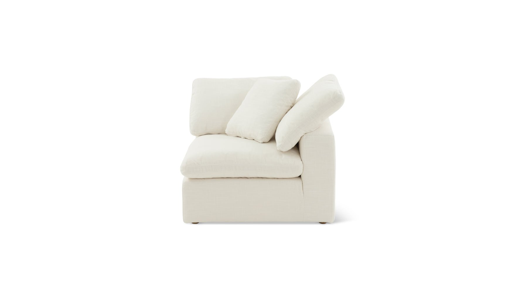Slipcover - Movie Night™ Corner Chair, Large, Cream Linen (Left or Right) - Sundays CompanySLP - YJ - 001 - 018
