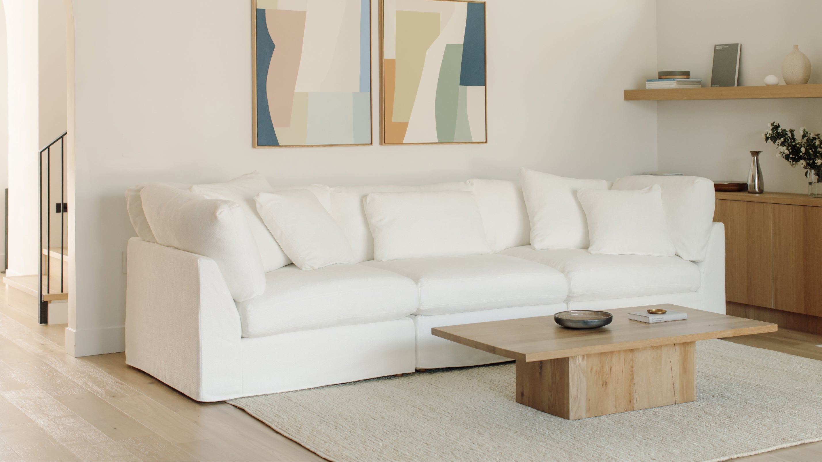 Get Together™ Corner Chair, Large, Sea Salt