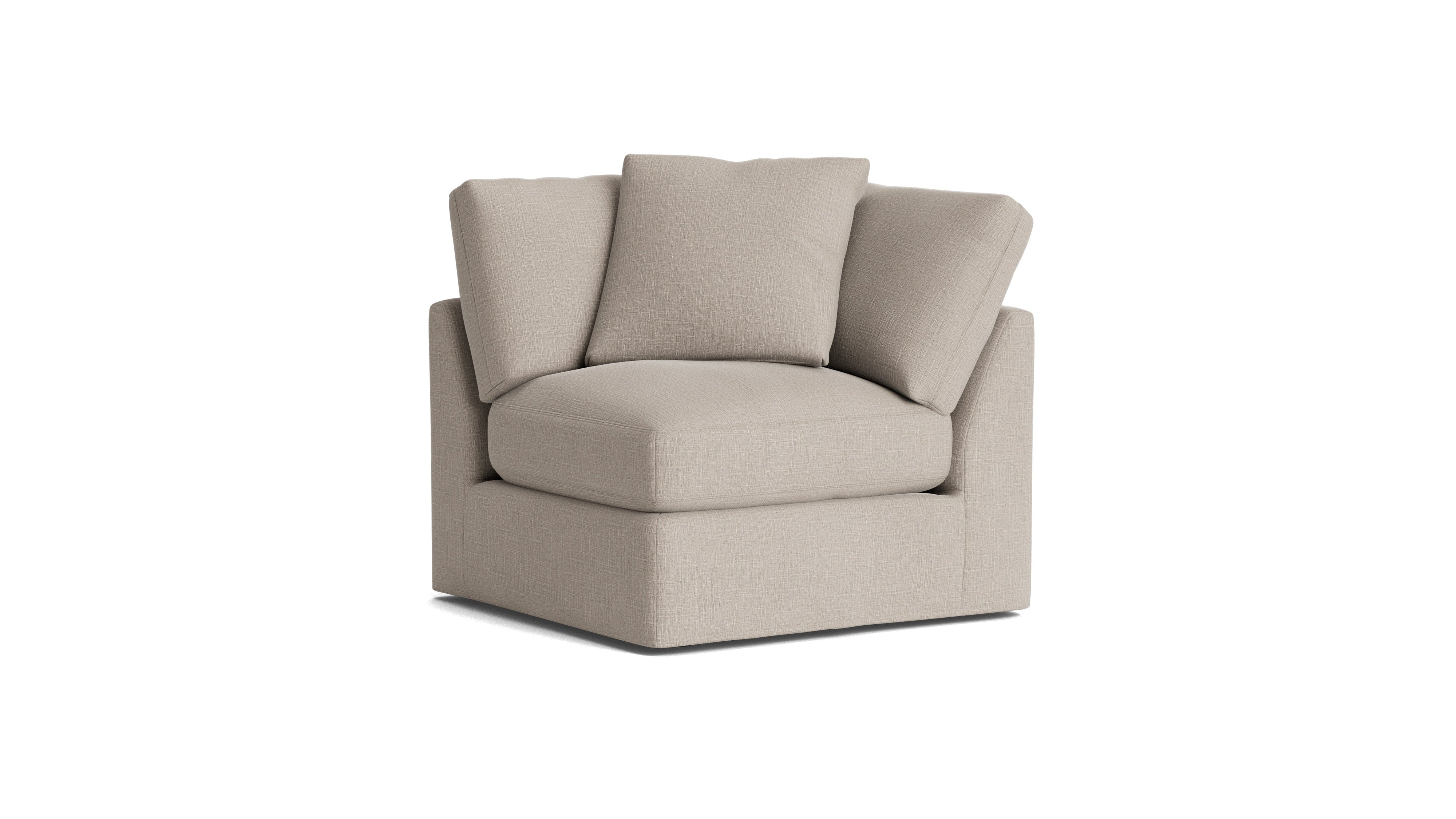 Get Together™ Corner Chair, Standard, Light Pebble