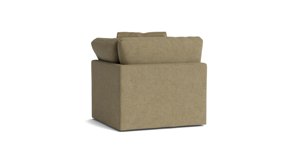Get Together™ Corner Chair, Standard, Olive — alternate view