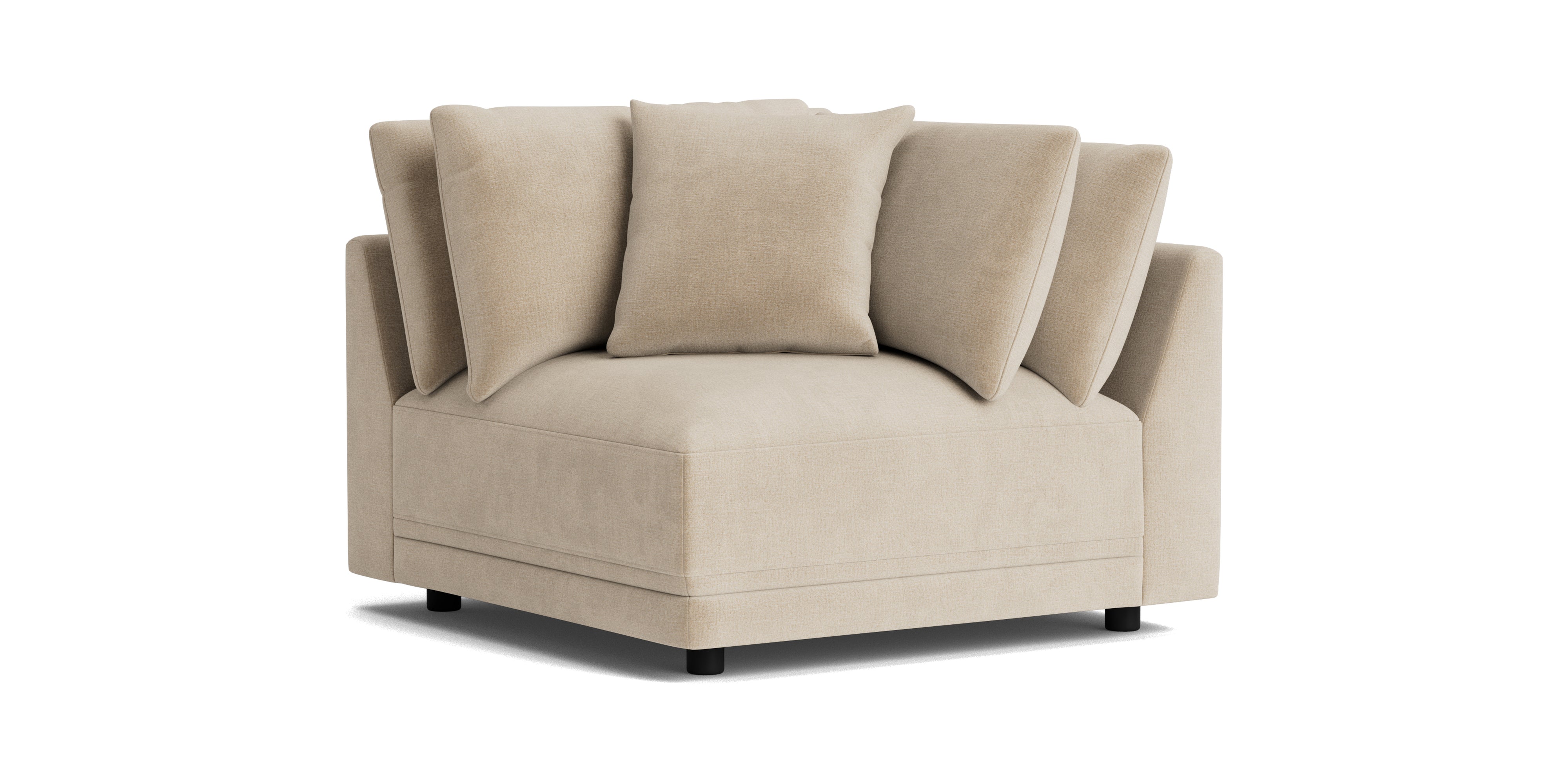 Soft Spot Corner Chair, Cashew