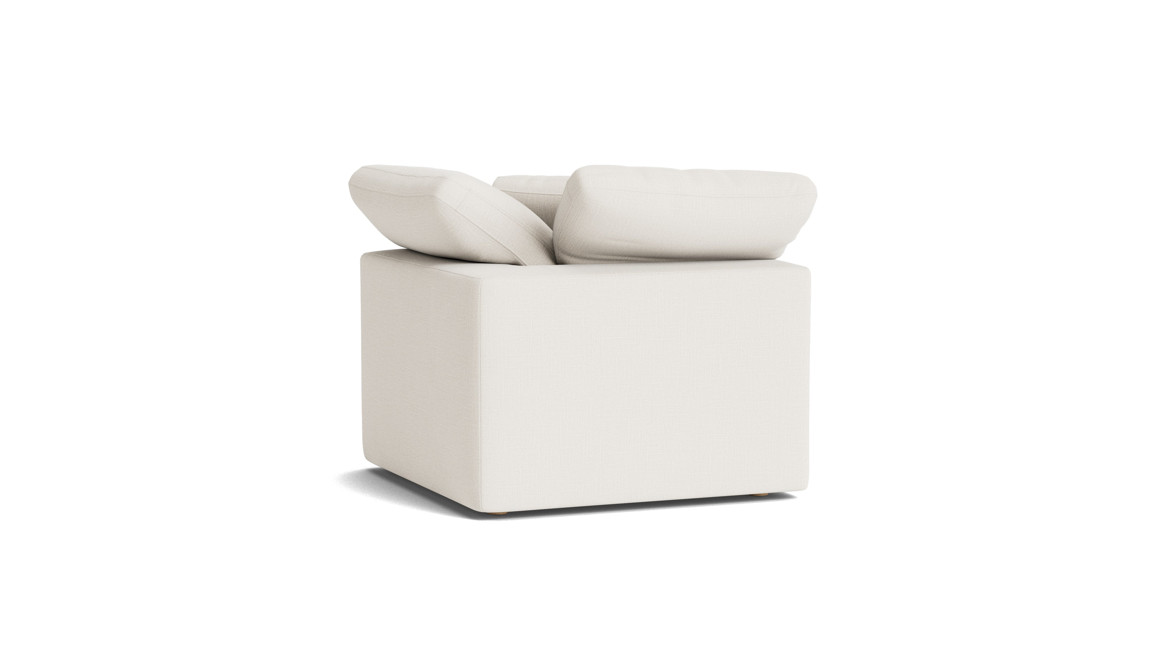 Movie Night™ Corner Chair, Large, Cream Linen (Left or Right)