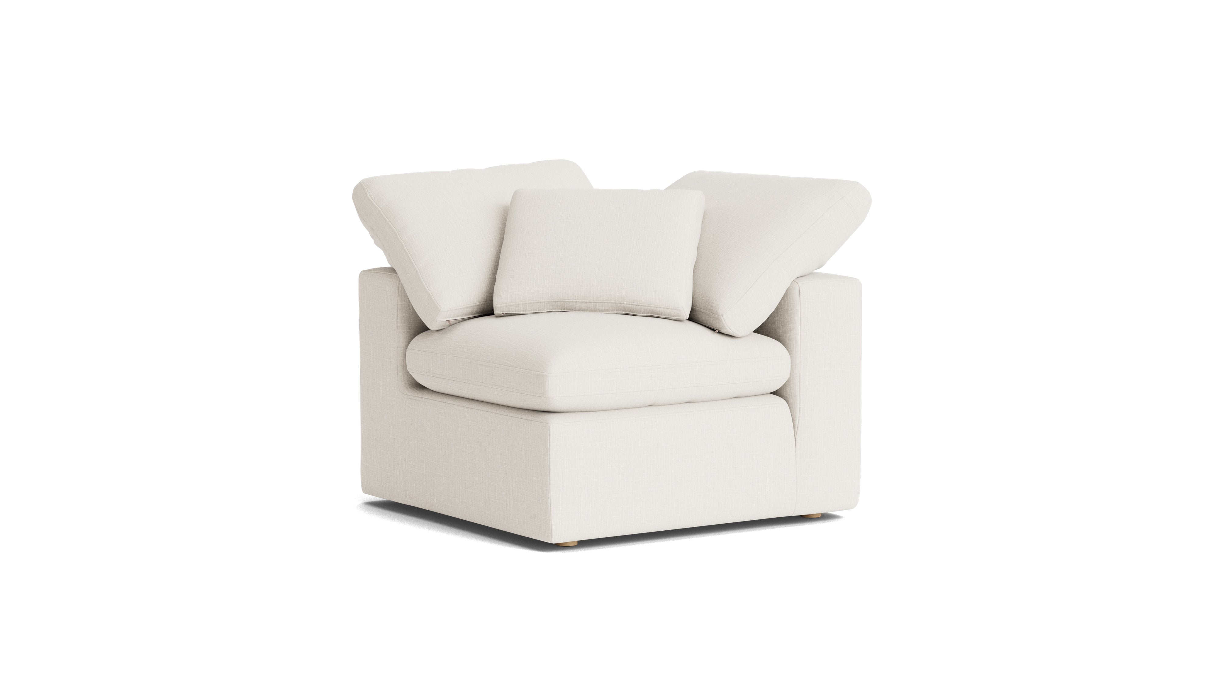Movie Night™ Corner Chair, Standard, Cream Linen (Left Or Right)