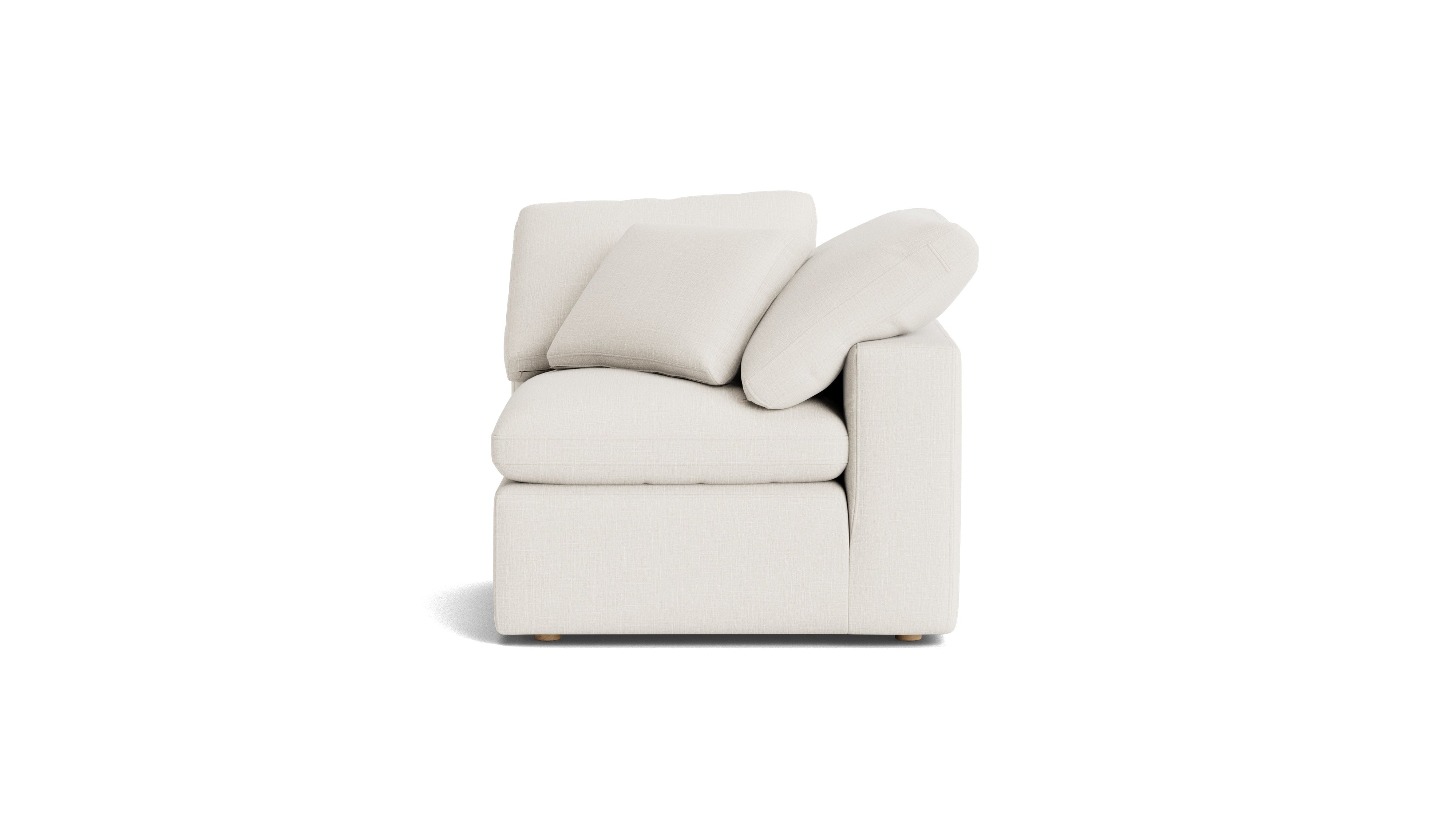 Movie Night™ Corner Chair, Standard, Cream Linen (Left Or Right)