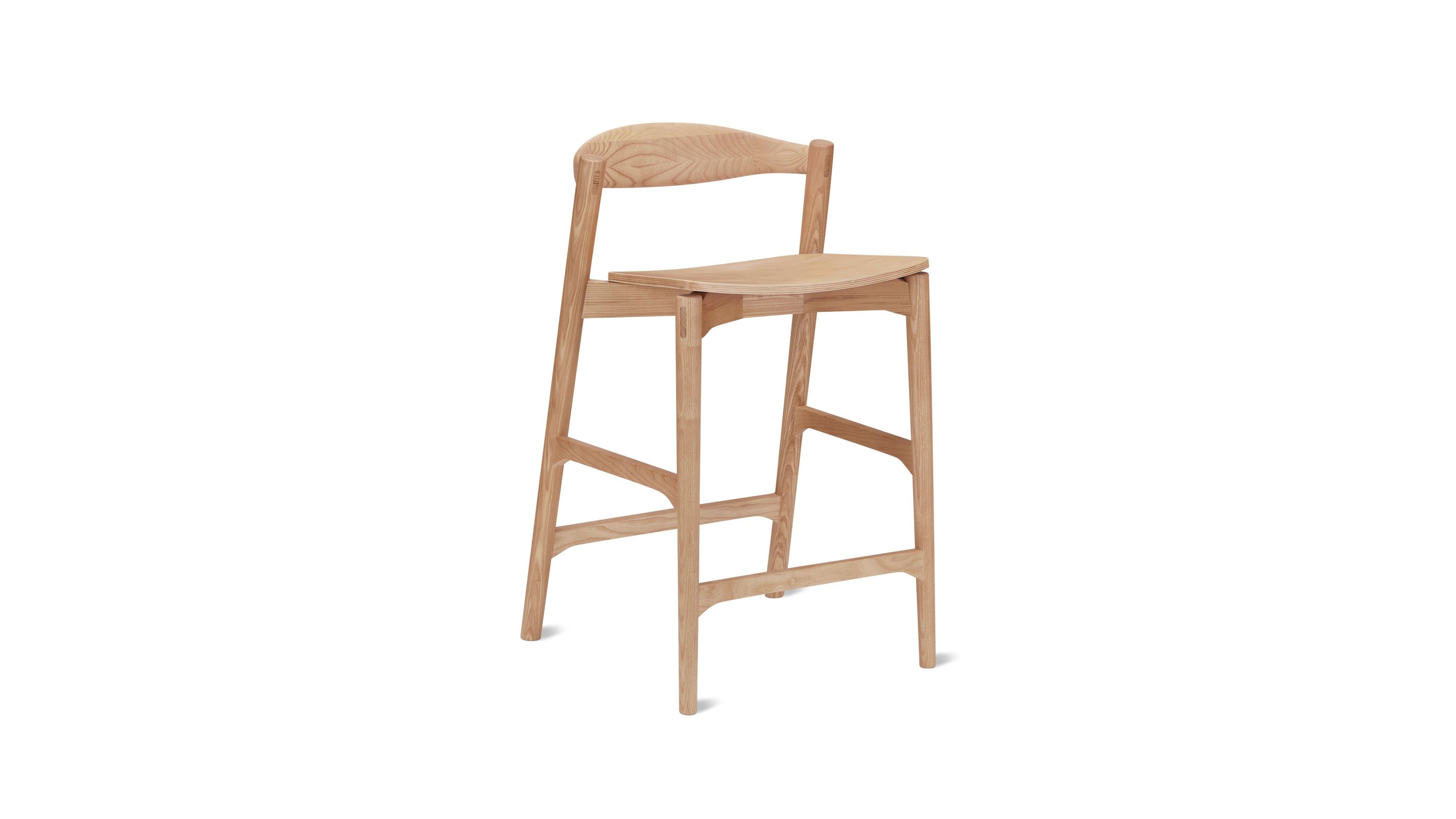 Haven Counter Stool, Stained Oak