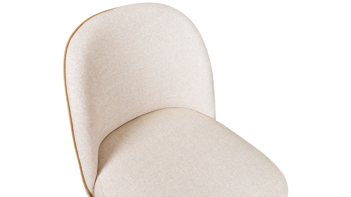 Tall Order Swivel Counter Stool, Natural Oak, Sunbeam Seat