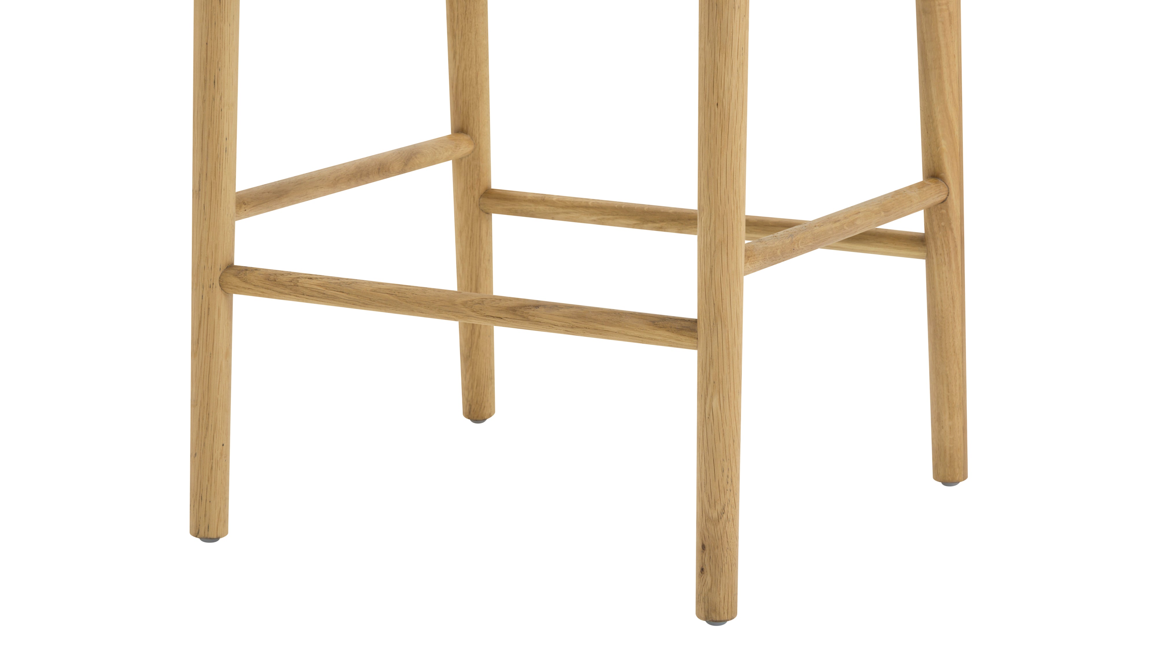 Count On Me Counter Stool, Oak, Black Seat